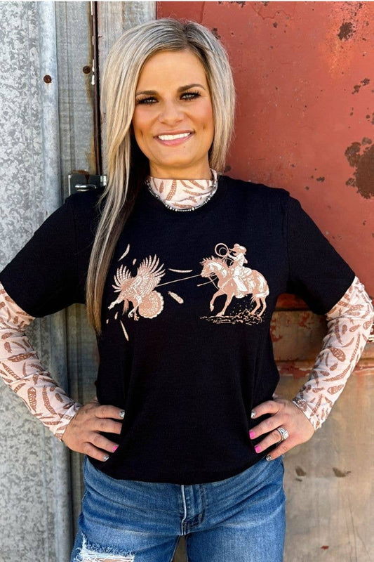 Turkey Roper Tee by Sterling Kreek