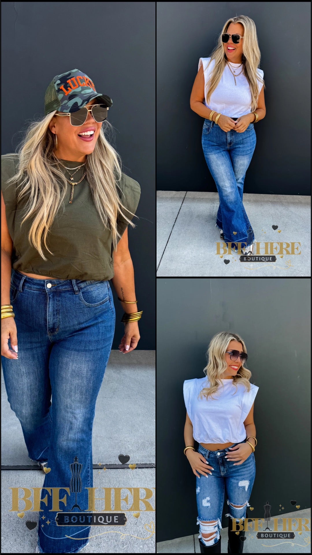 Stevie Cap Sleeve Top by Blakeley / Choice of Color - BFF Here