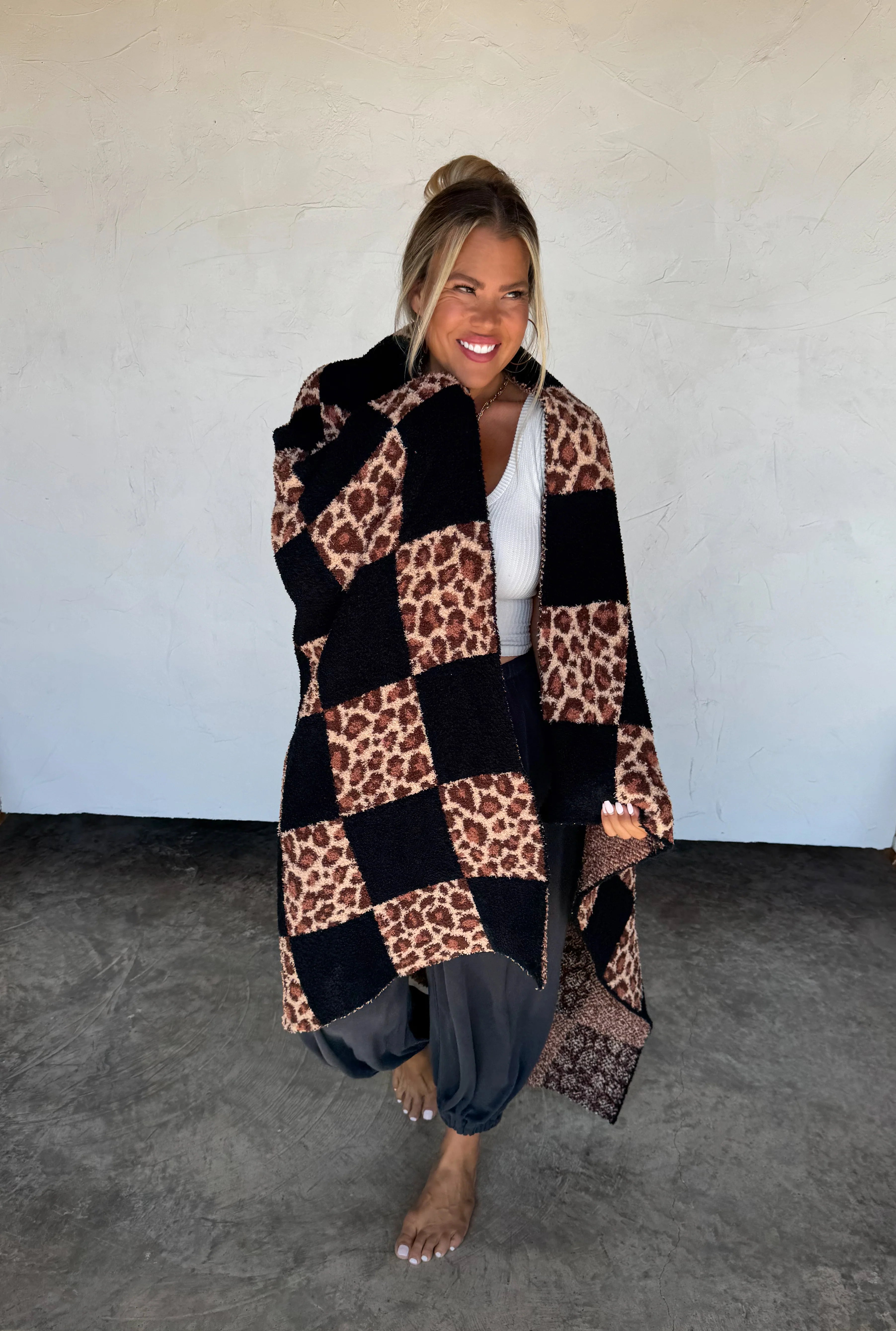 PREORDER: Checker Cheetah Cloud Blanket by Blakeley (ETA: Late November) - BFF Here