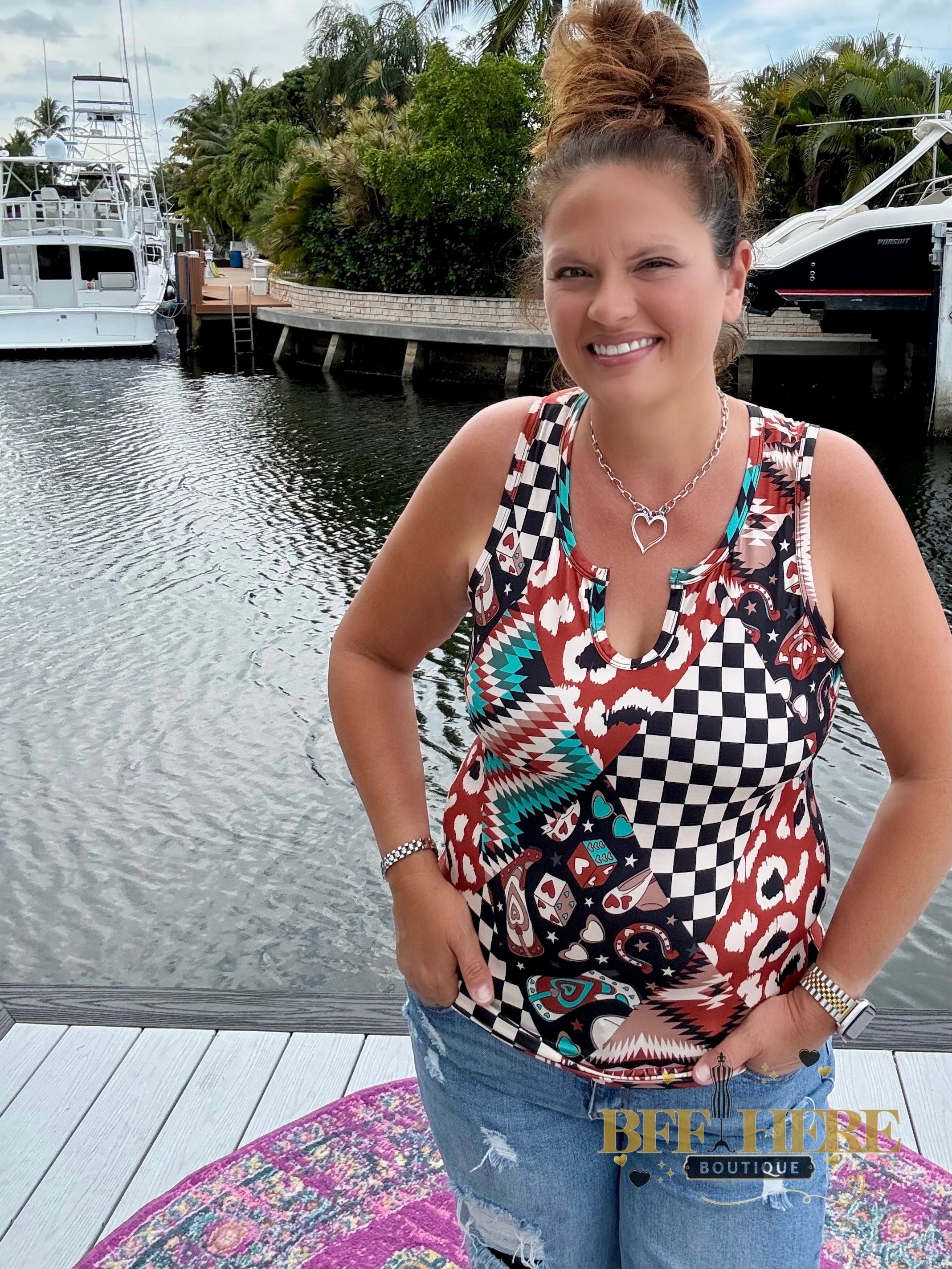 Life Is A Gamble Tank Top by Sterling Kreek - BFF Here