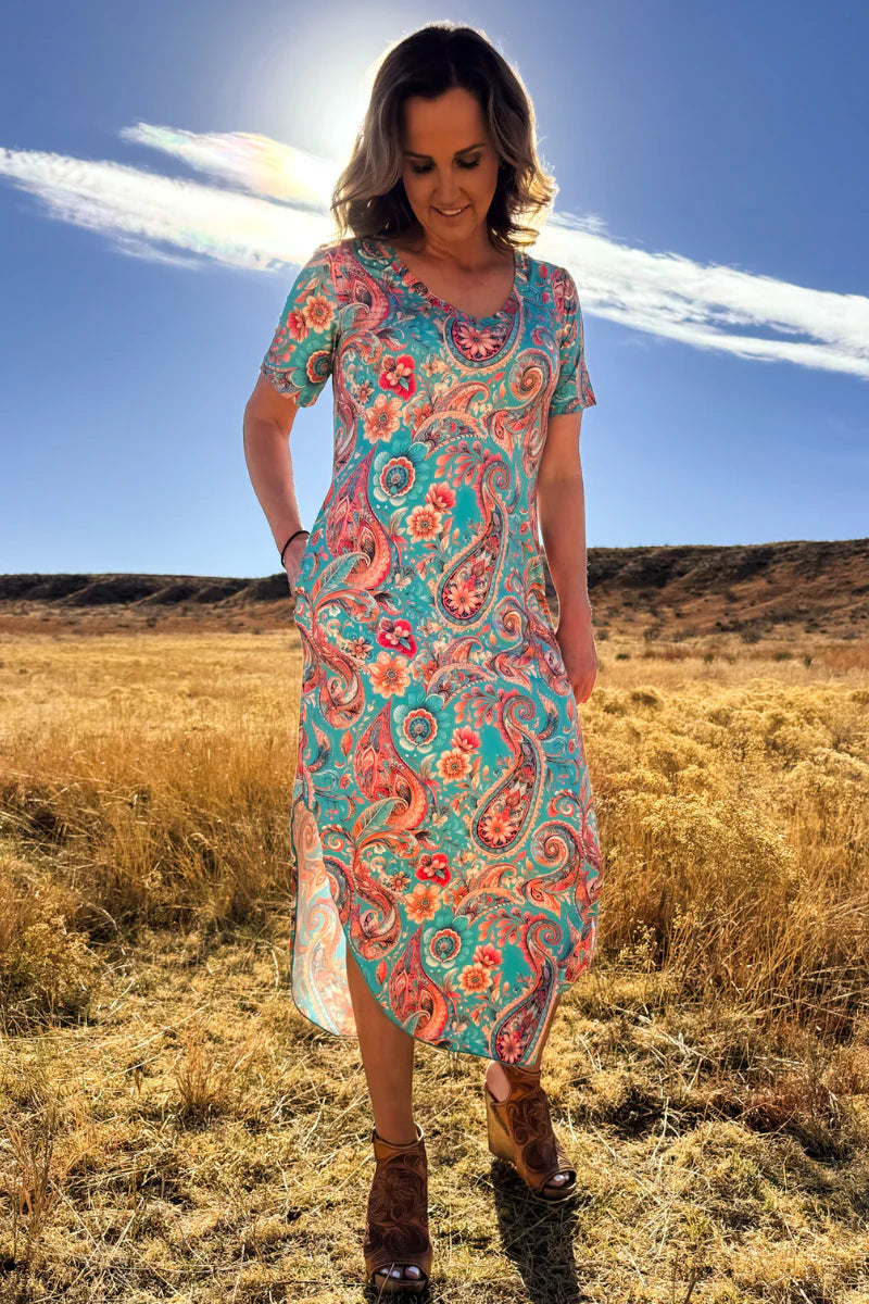 Willow Paisley Maxi Dress by Sterling Kreek - BFF Here