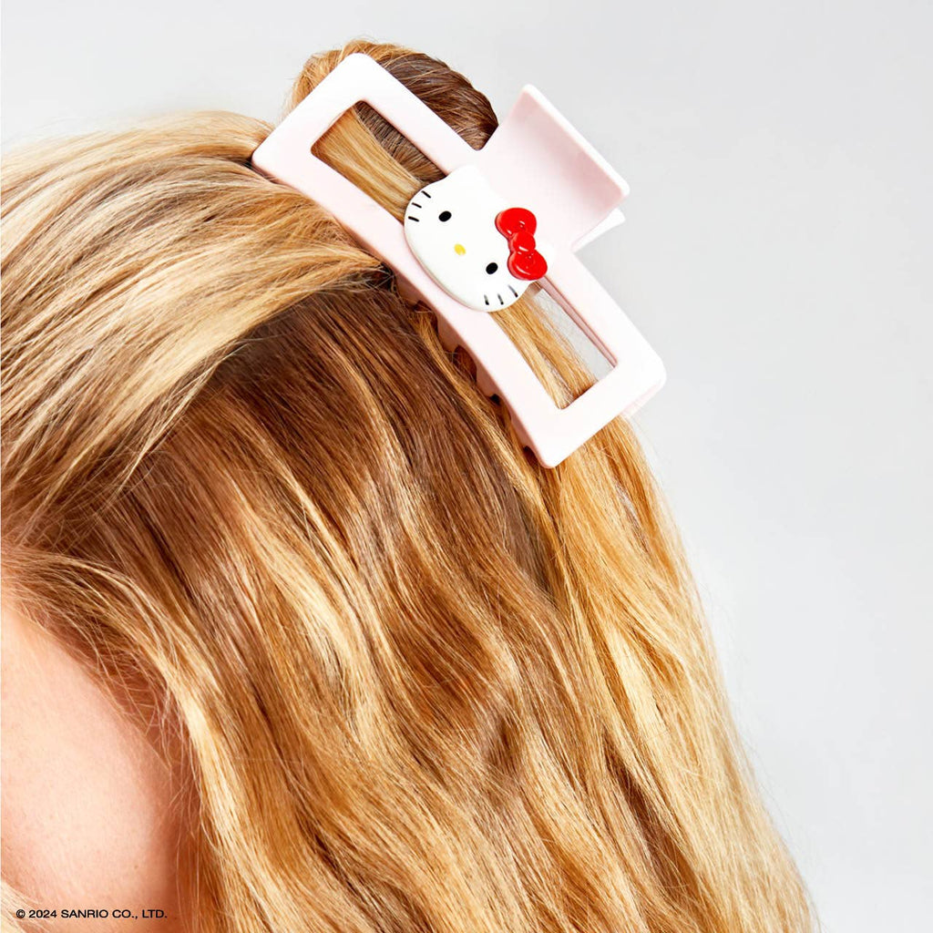 Hello Kitty x Kitsch Recycled Jumbo Open ClawClip-Kitty Face - BFF Here