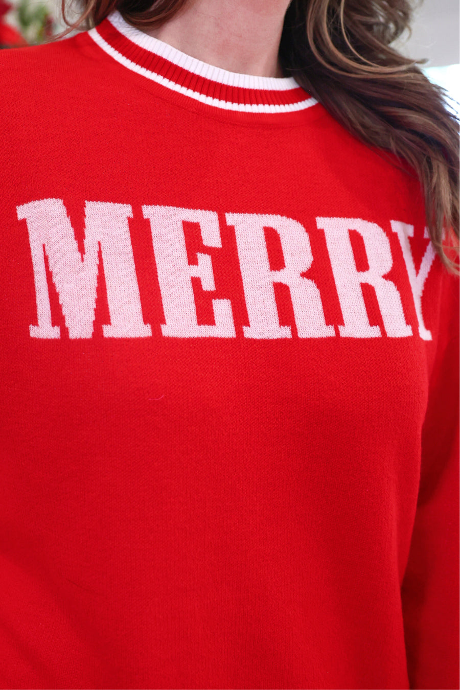 PREORDER: Red Merry Jacquard Knit Sweater by Jess Lea (ETA: September)
