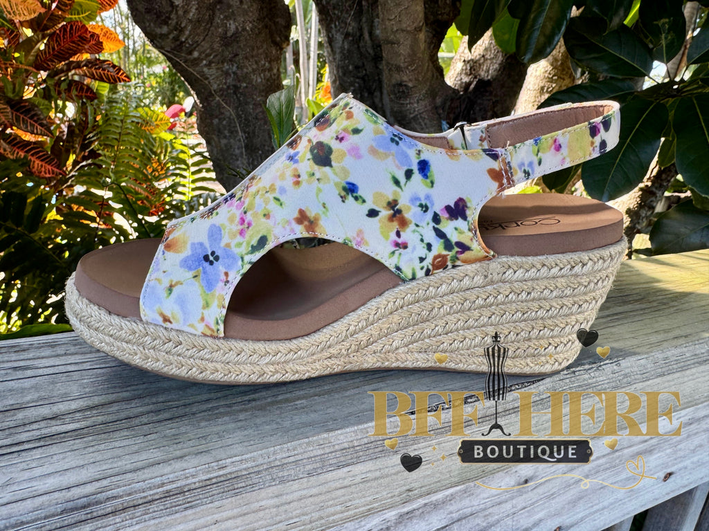 Carley - Natural Mini Floral Jute by Corkys - BFF Here