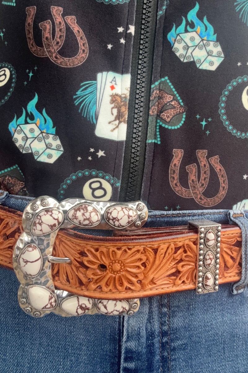 Buckle Up Belt Buckle by Sterling Kreek /  White - BFF Here