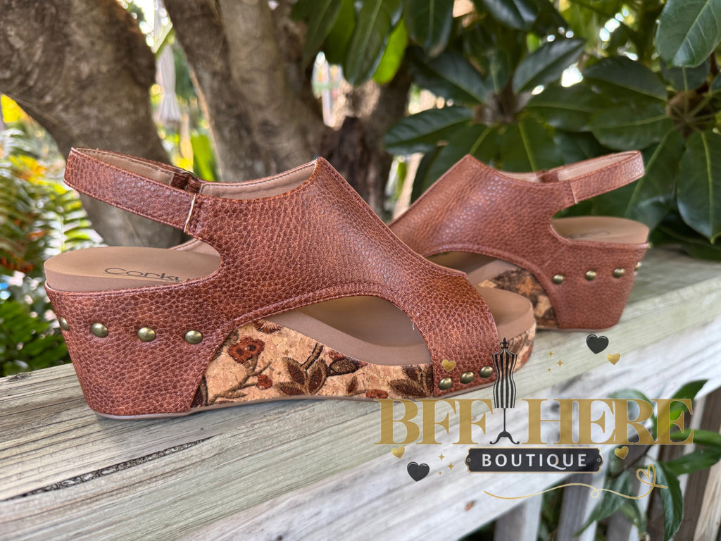 Carley - Cognac Tumbled by Corkys - BFF Here