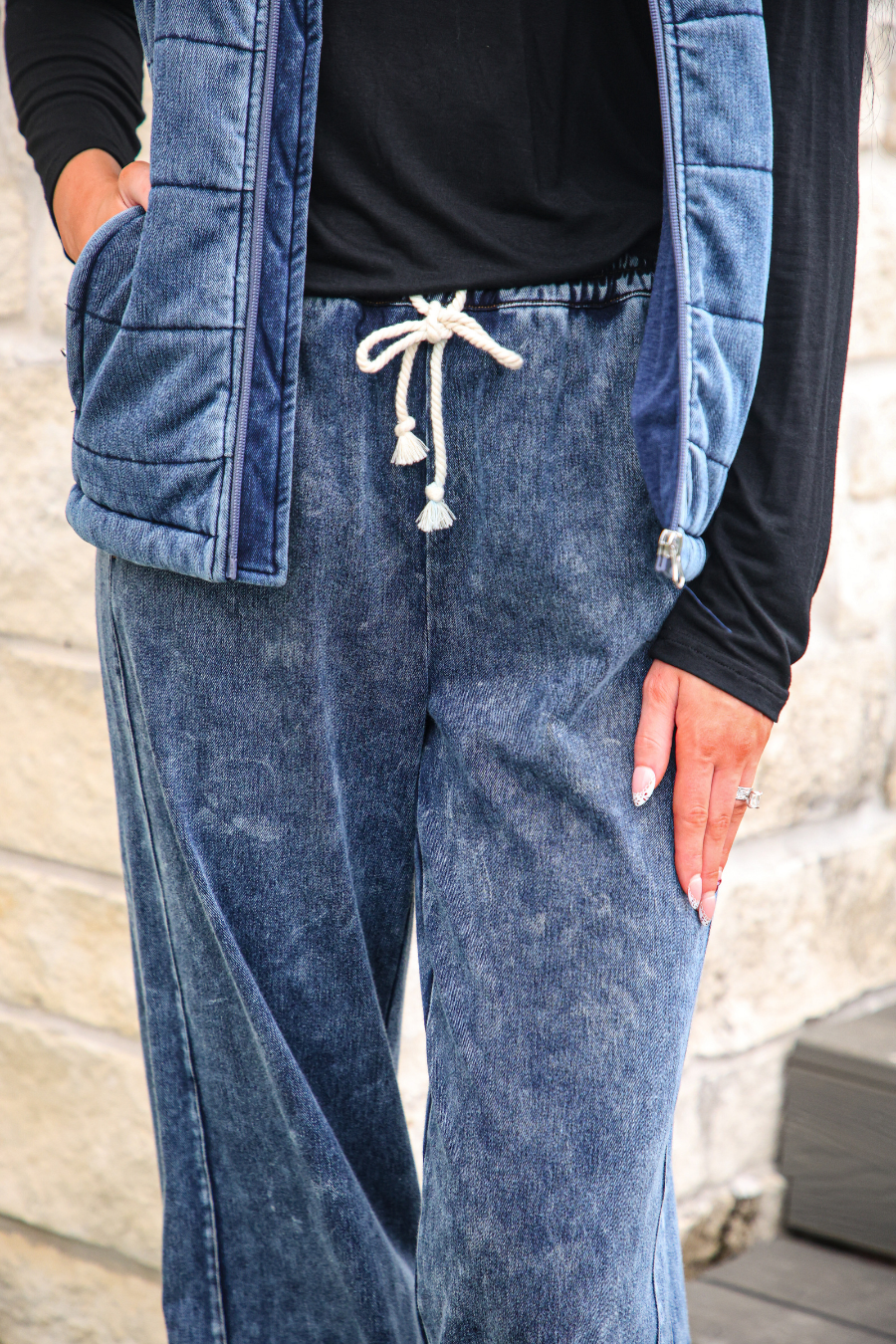 PREORDER: Refined Denim Wide Leg Pants / Light Wash by Jess Lea (ETA: October)