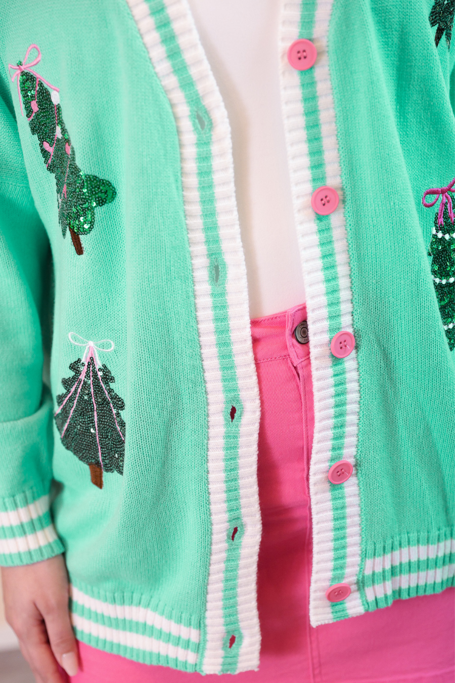 PREORDER: Spruce Trees Relaxed Cardigan by Jess Lea (ETA: End of October) - BFF Here