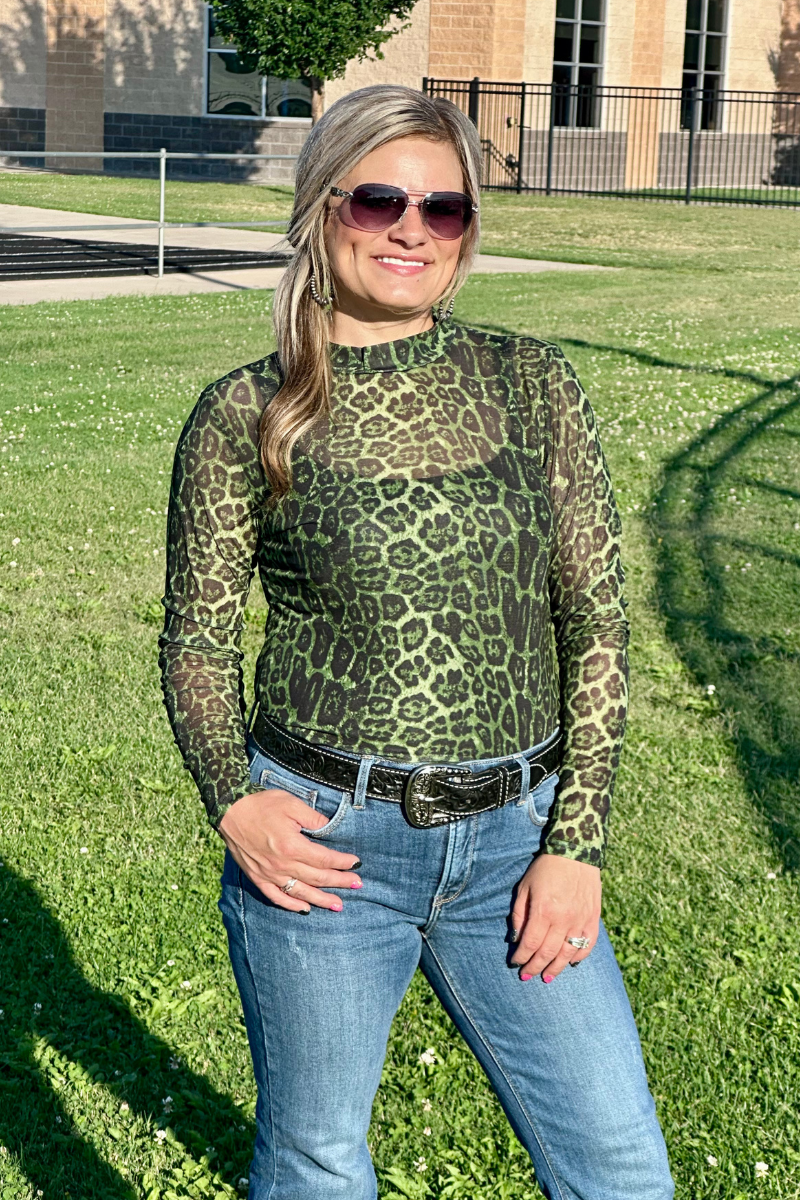 Sideline Spirit Green Mesh Top by Sterling Kreek - BFF Here