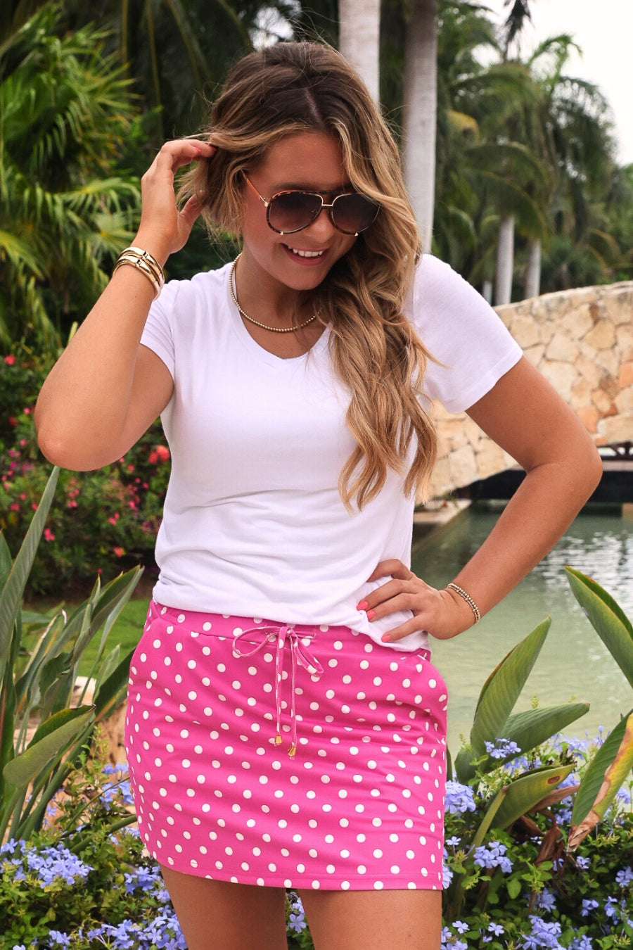 PREORDER: Pink Polka Dot Skort by Jess Lea (ETA: February) - BFF Here