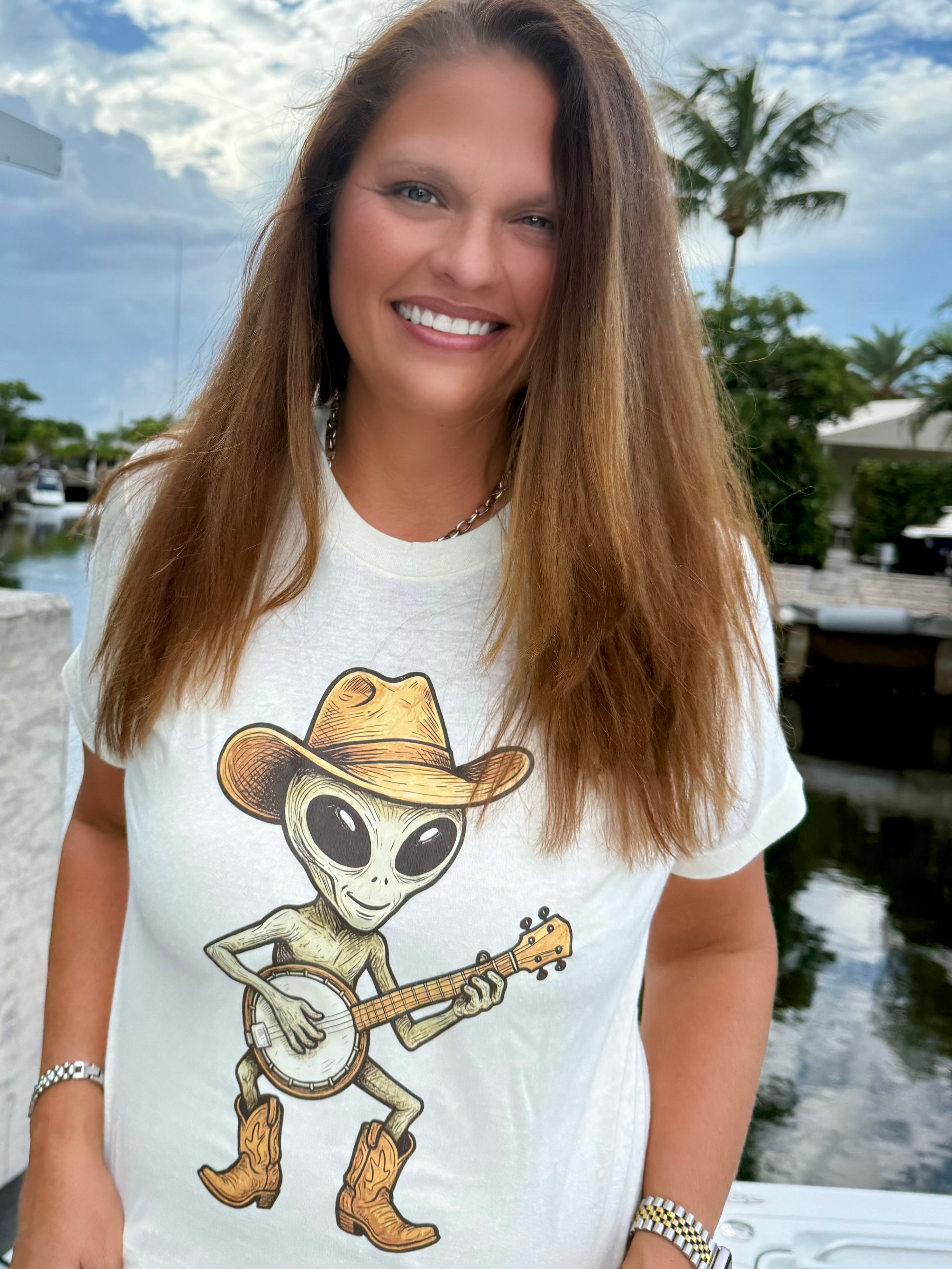 Honky Tonk Alien Tee - BFF Here