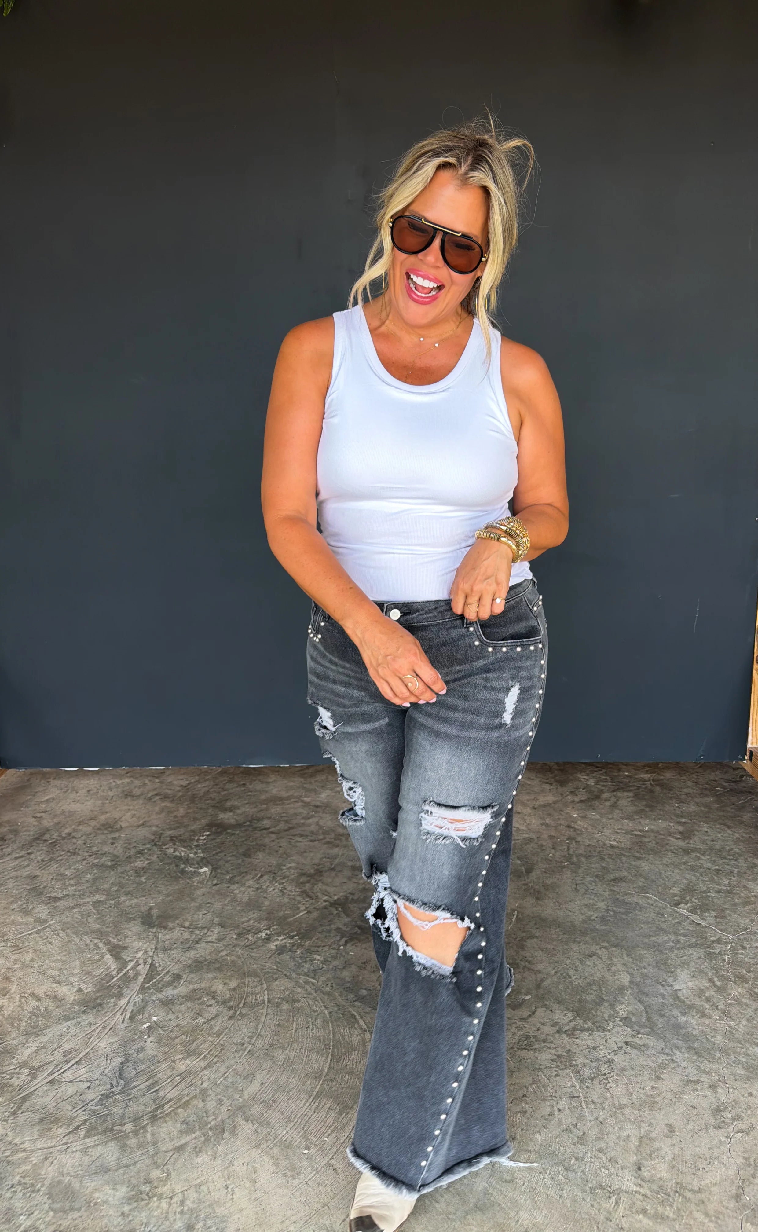 PREORDER: Off The Grid Studded Jeans by Blakeley (ETA: November)