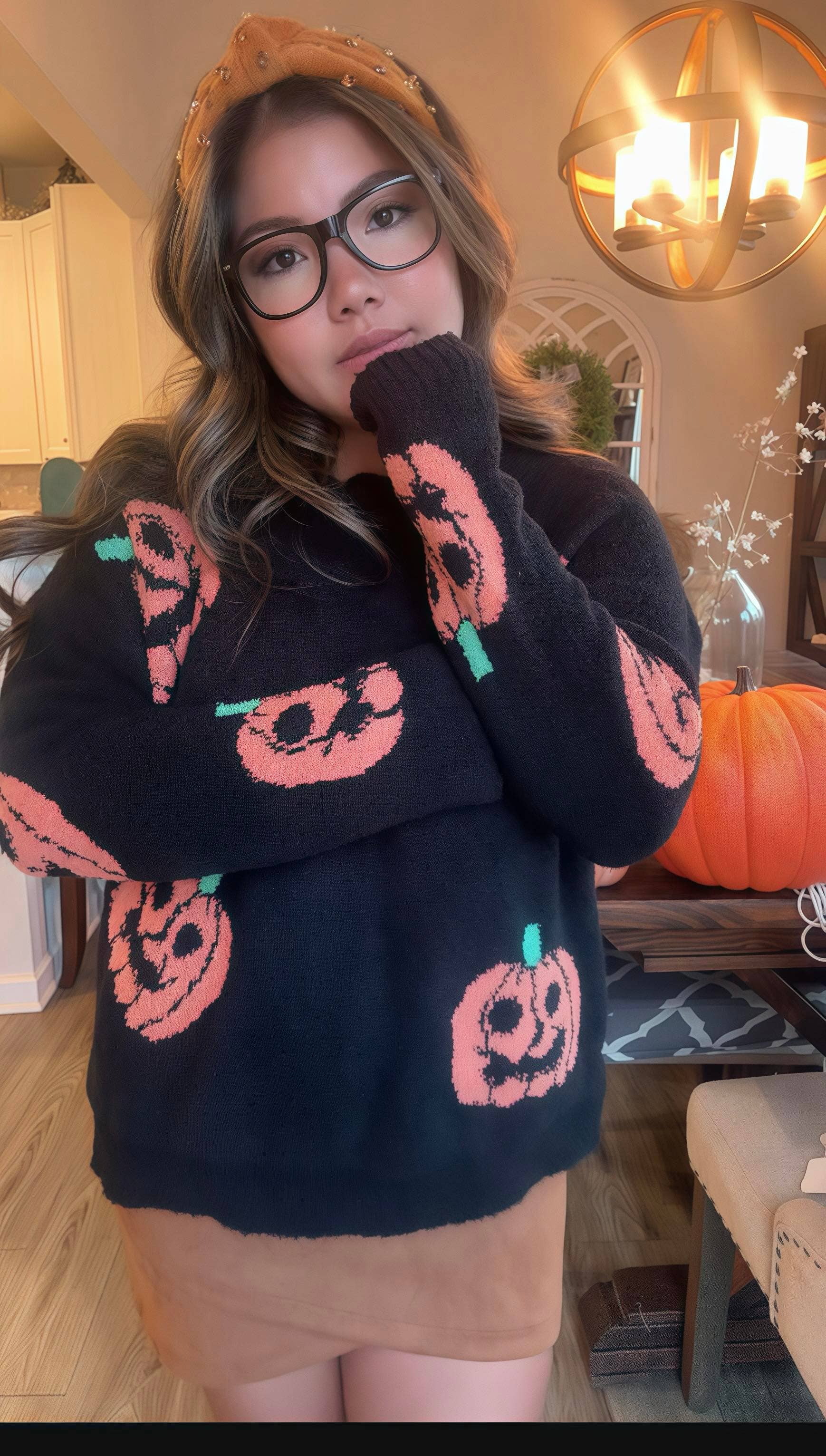 PREORDER: Paige Cloud Pumpkins Sweater by JadyK (Ships Beginning of October) - BFF Here