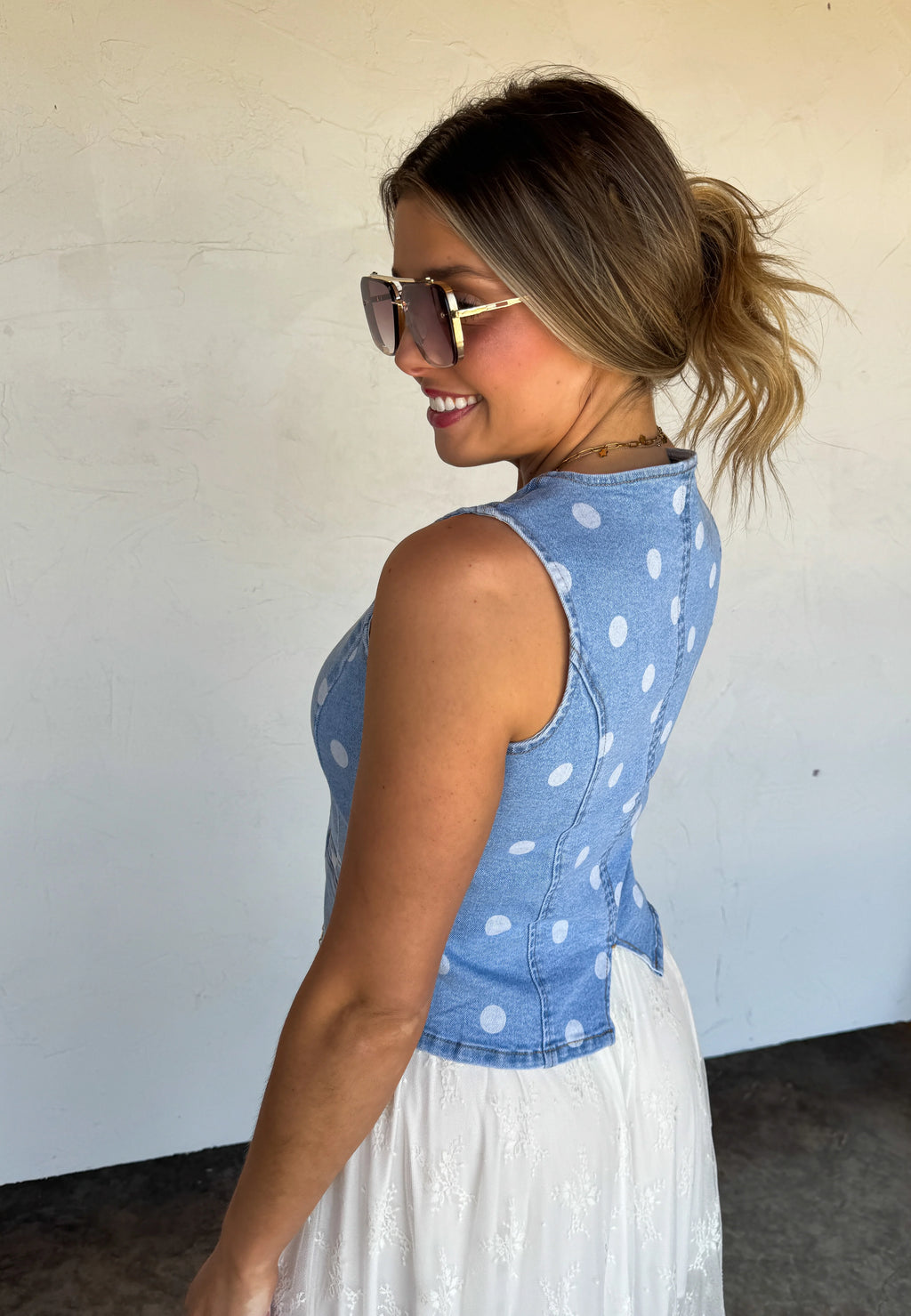 PREORDER: Sprinkle Me Denim Vest by Blakeley (ETA: July) - BFF Here