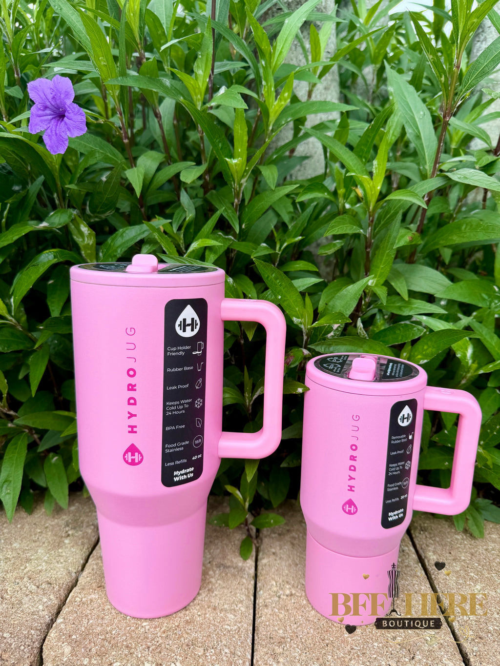 HydroJug Traveler - 20oz. /  Blush - BFF Here