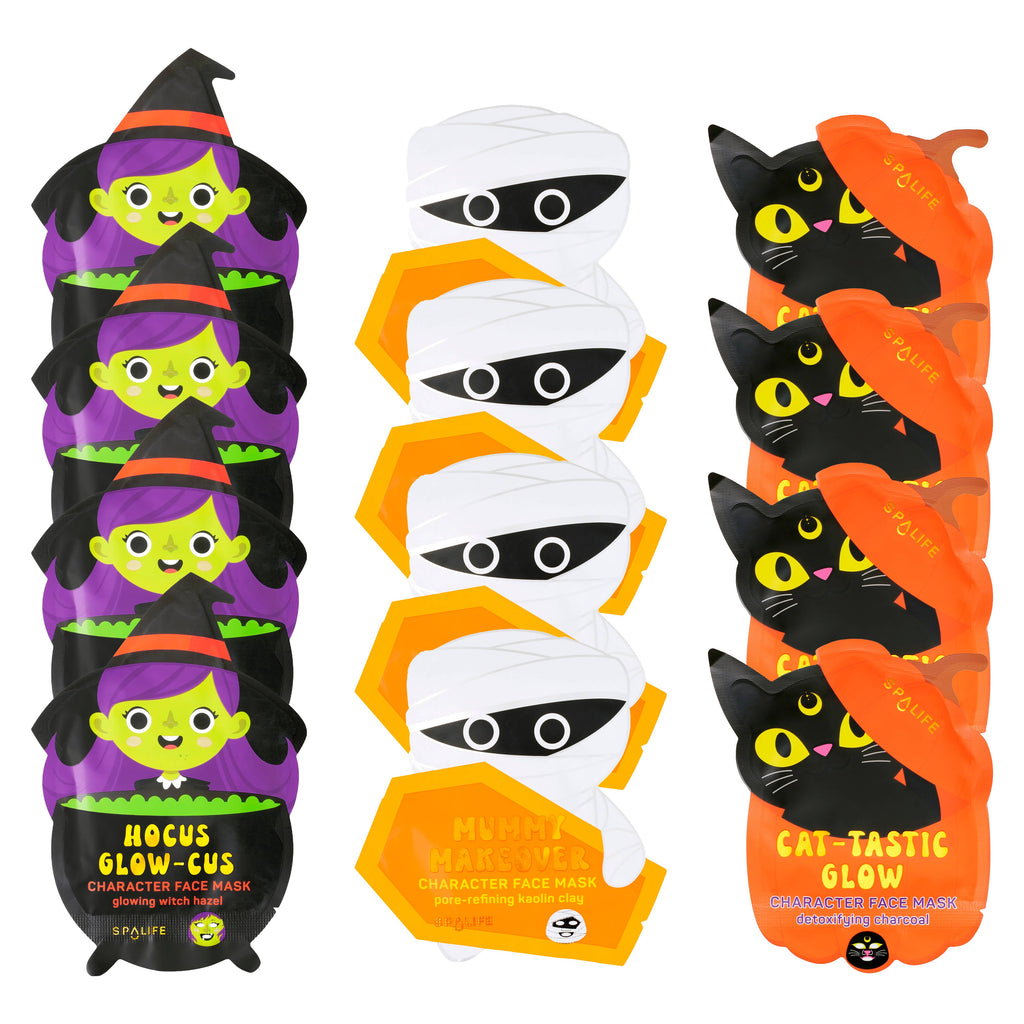 Korean Halloween Sheet Masks – Witch, Mummy, Cat  - BFF Here