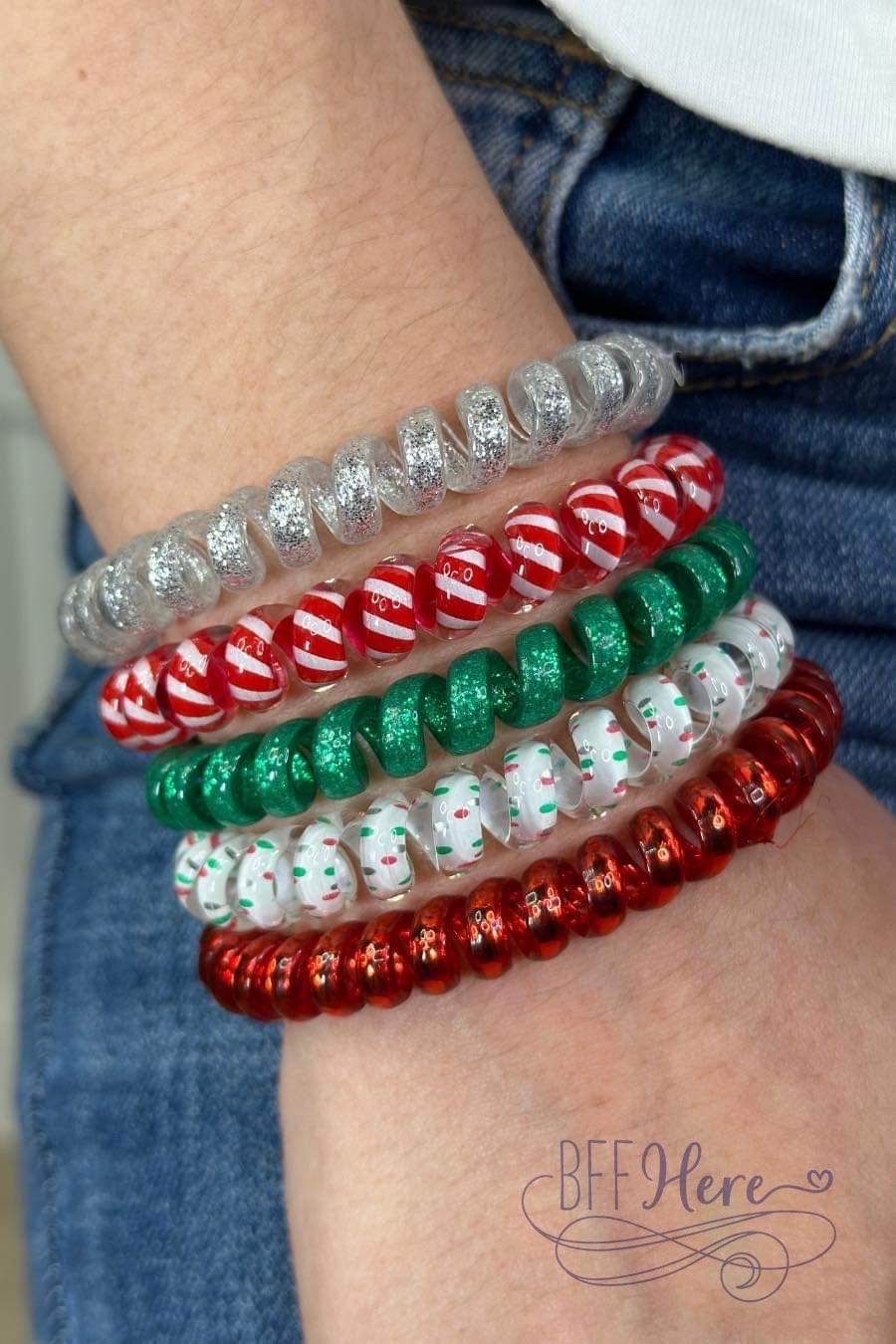 Twinkle Ties: Sparkling Festive Hair Bands - Fun & Festive Collection - BFF Here