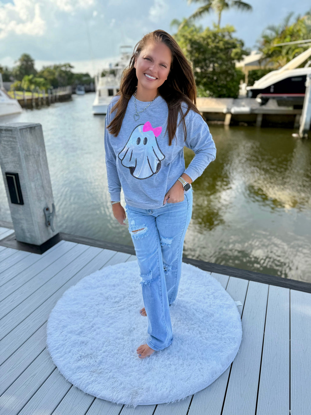 Gigi The Ghost Metallic Pullover by Jess Lea - BFF Here