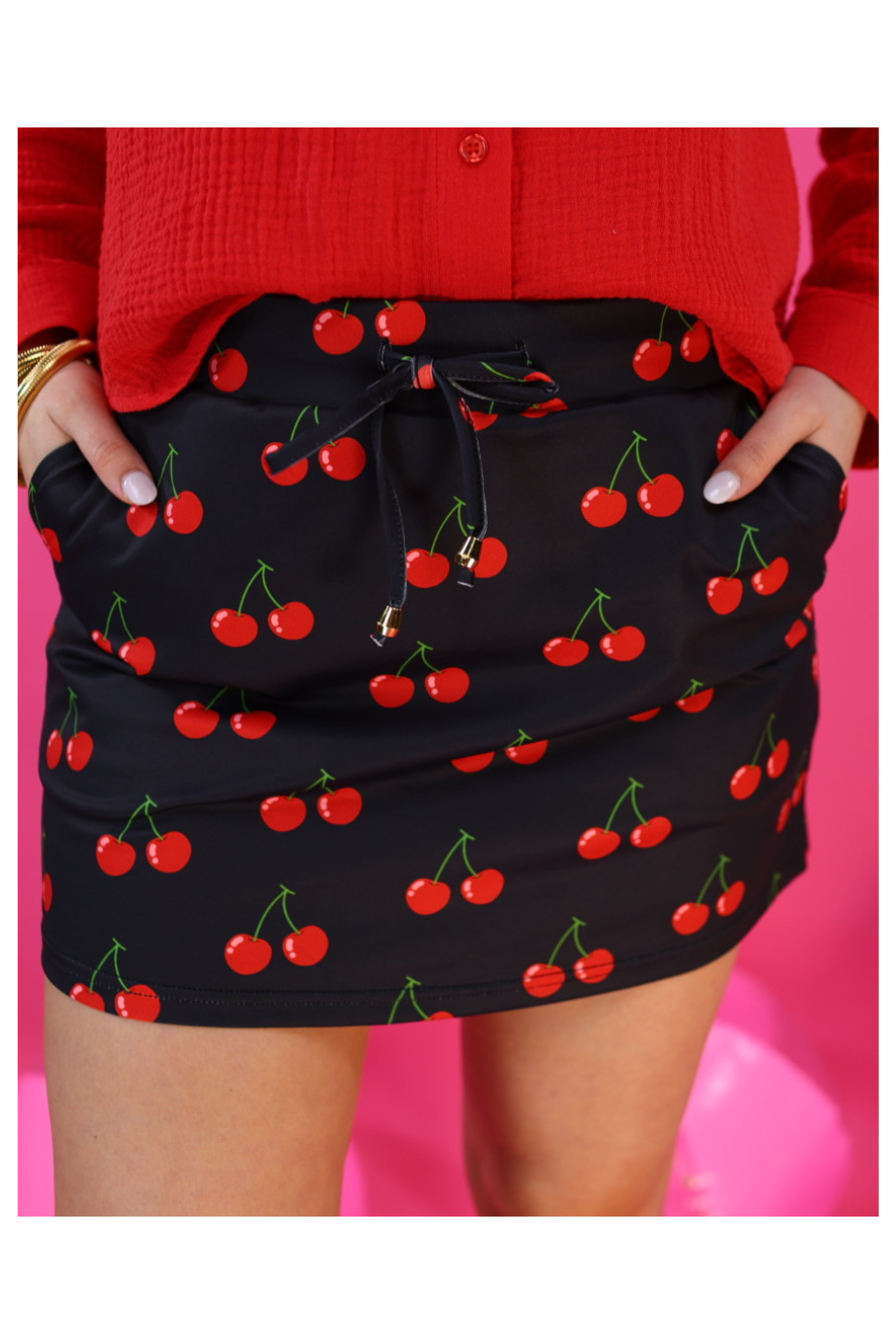 PREORDER: Cherry On Top Skort by Jess Lea (Ships Beginning of May) - BFF Here