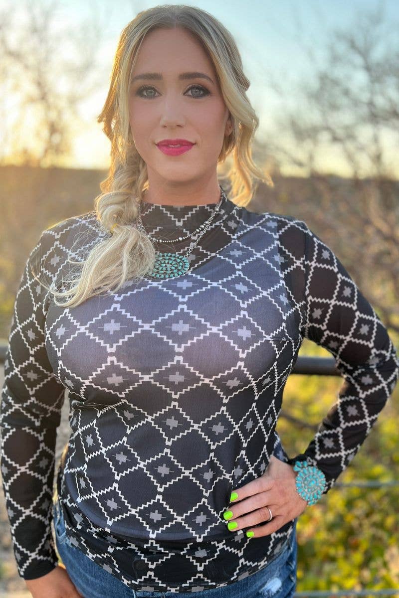 Country Nights Mesh Top by Sterling Kreek - BFF Here