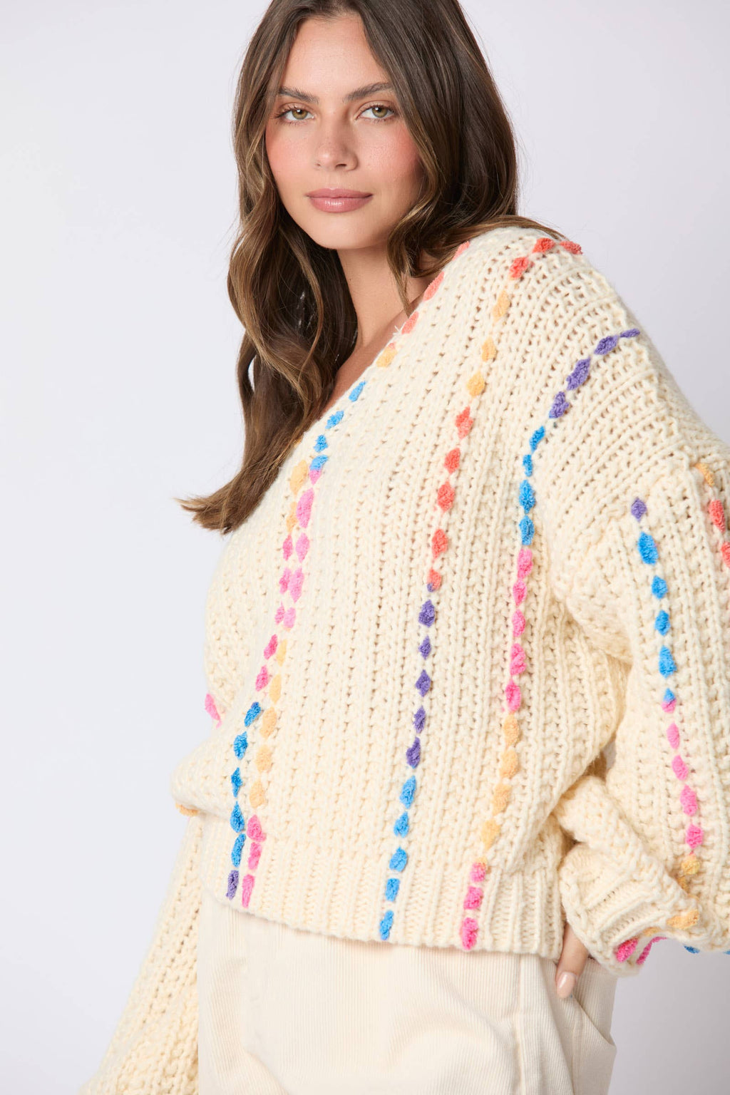 Confetti Dreams Knit Sweater / Choice of Color (Pink ETA Mid November) - BFF Here