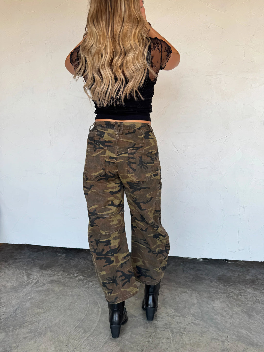PREORDER: Bex Camo Barrel Jeans by Blakeley (ETA: Early November) - BFF Here