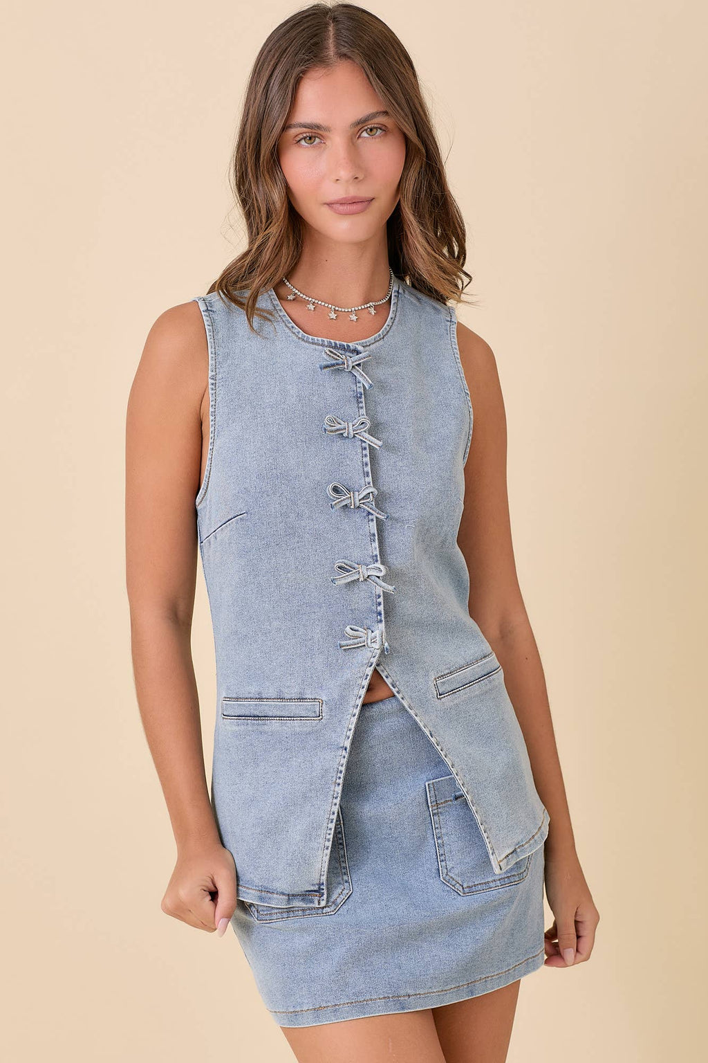Denim Charm Skort - BFF Here