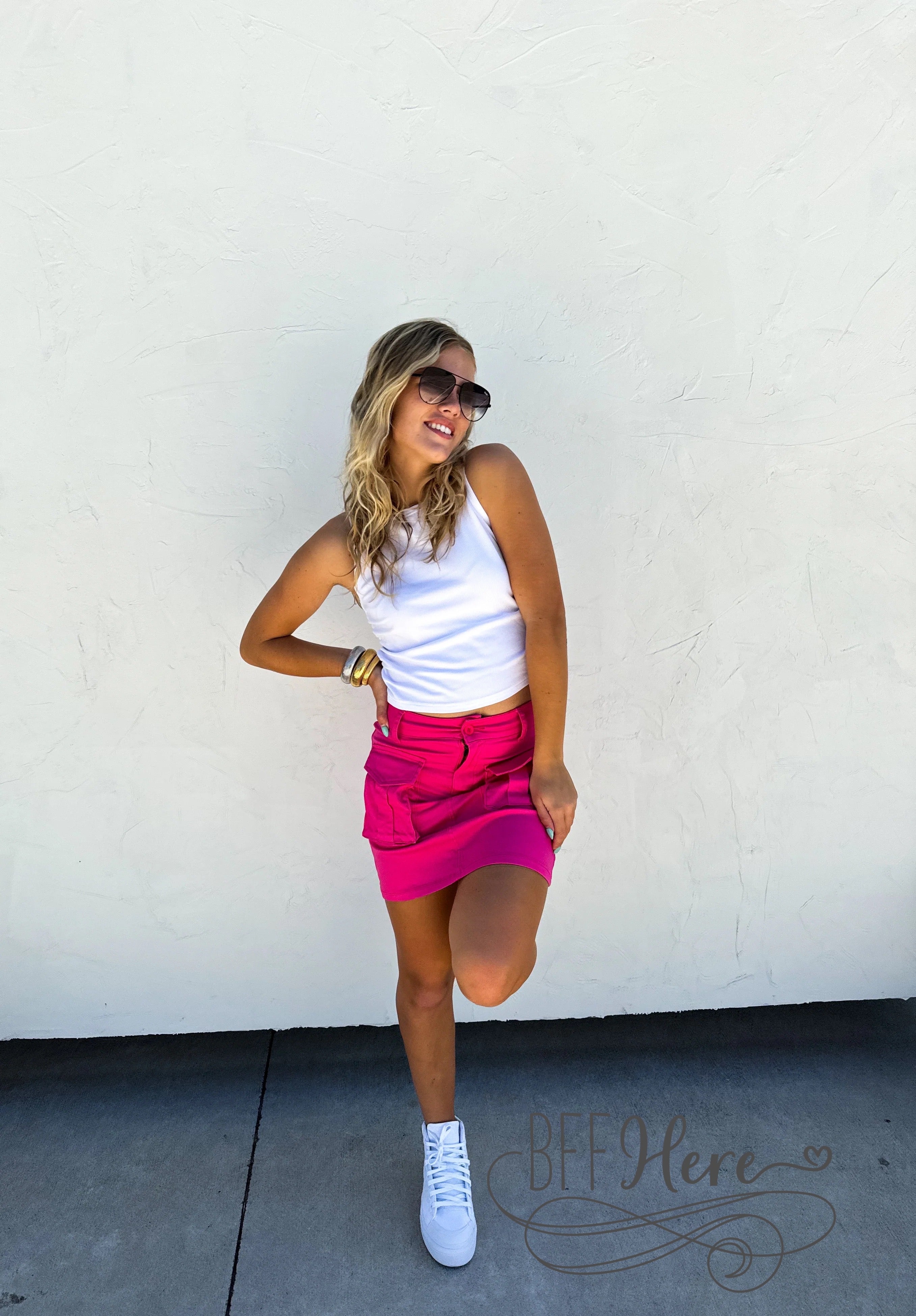 PREORDER: Carly Cargo Skirt by Blakeley / Choice of Color (Ships Middle of June) - BFF Here