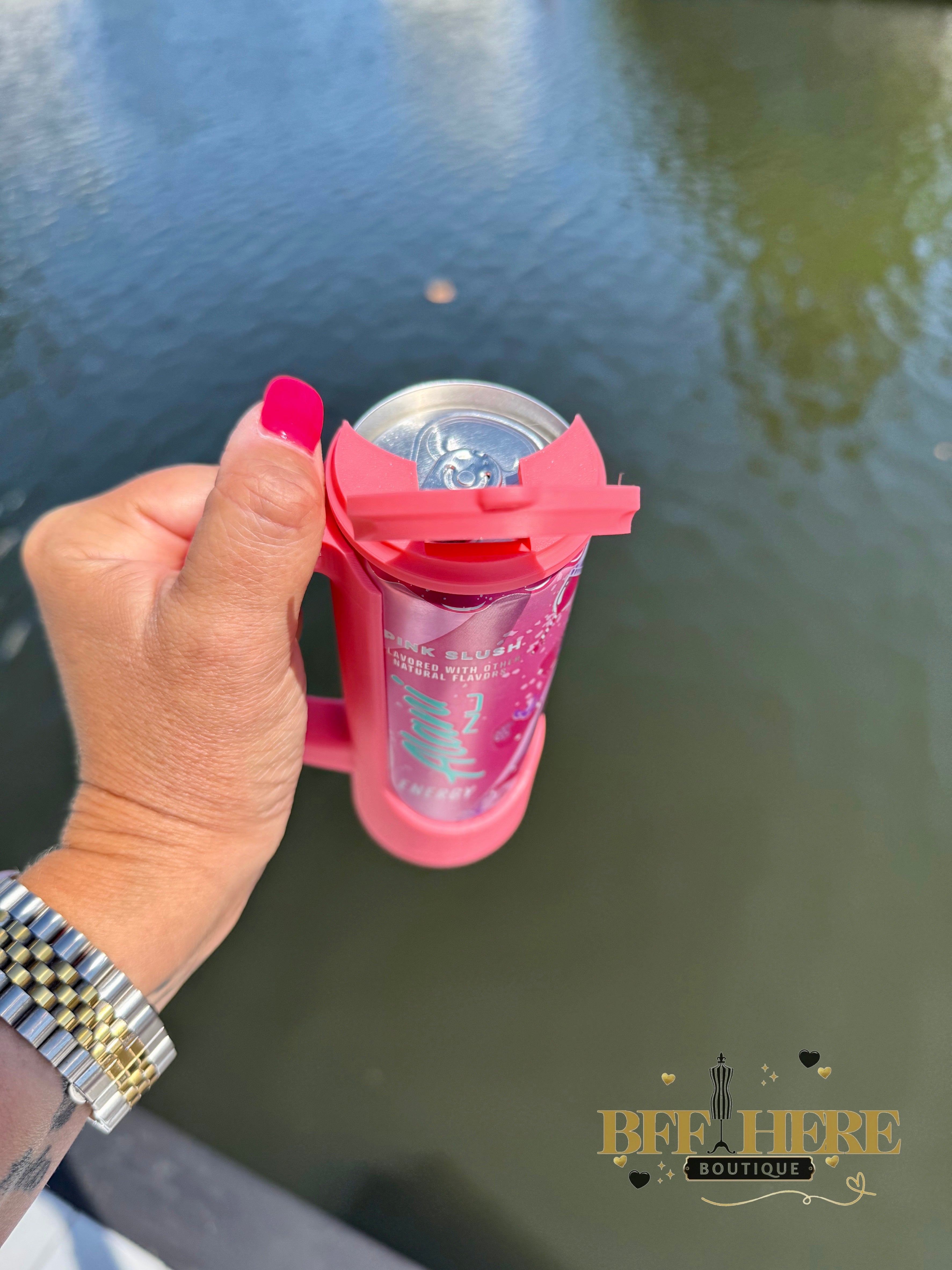 Sip & Chill Skinny Can Lid / Choice of Color - BFF Here