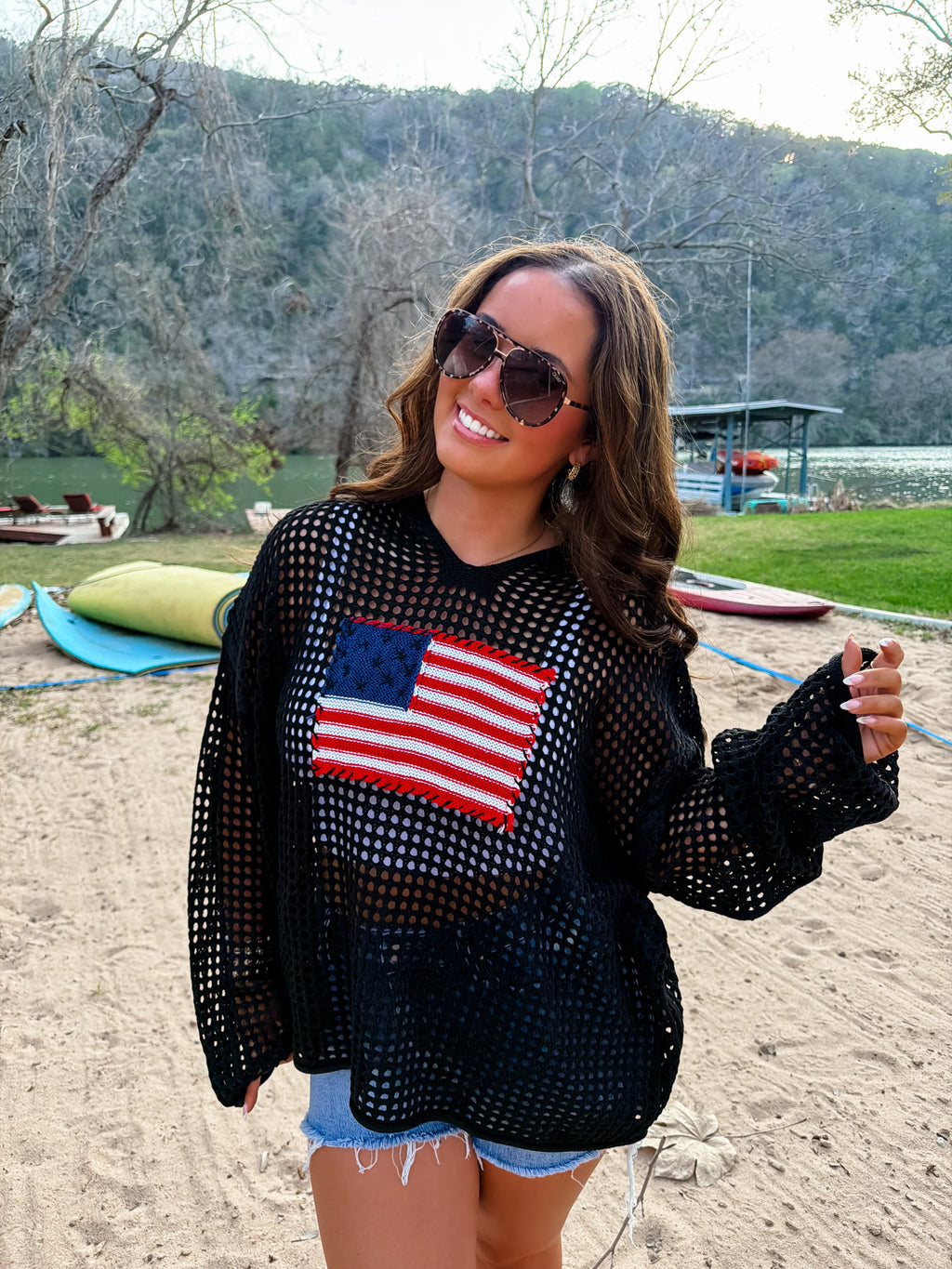 PREORDER: Freedom Flag Patch Pullover by Blakeley (ETA: May) - BFF Here