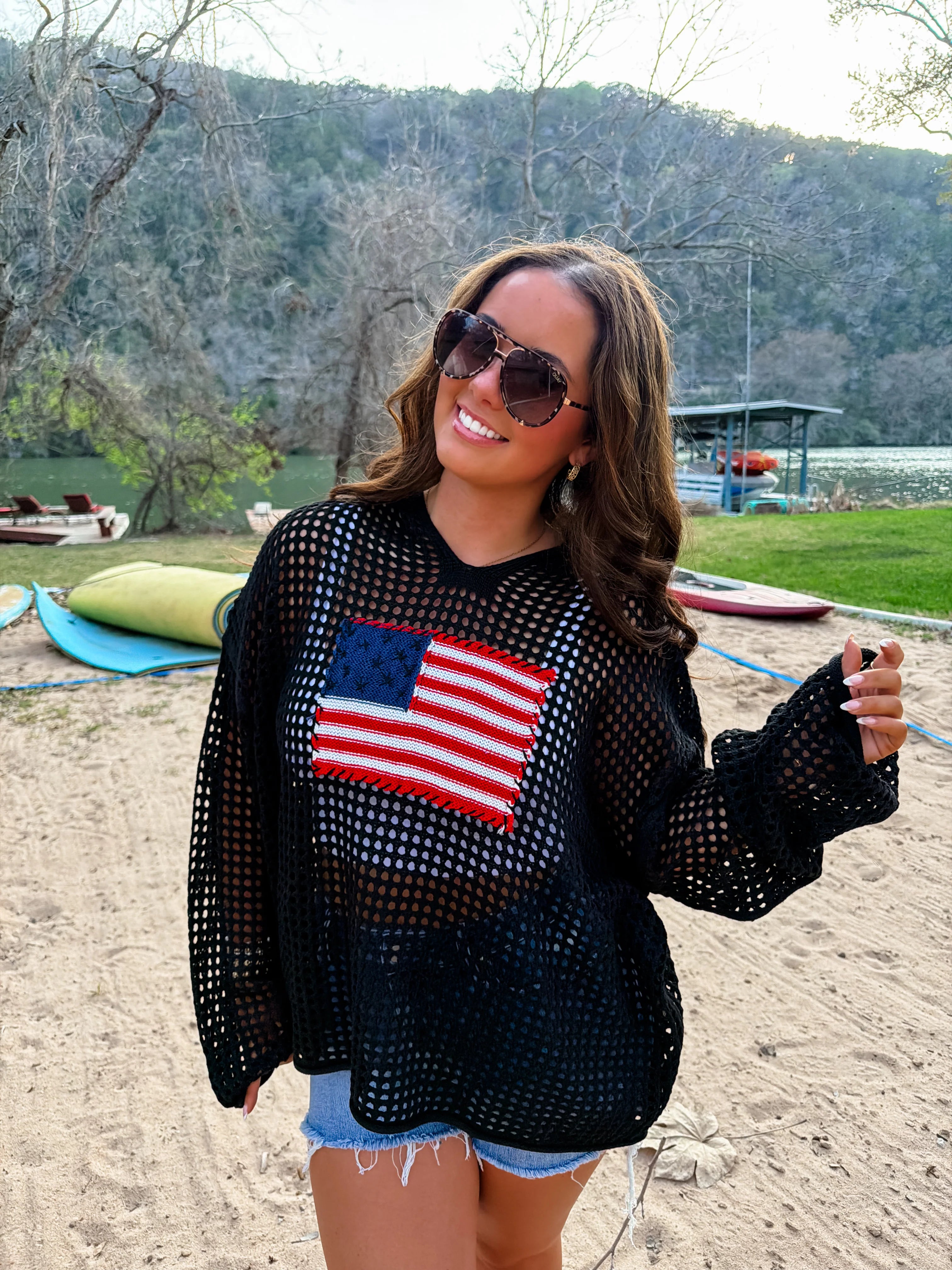 PREORDER: Freedom Flag Patch Pullover by Blakeley (ETA: May) - BFF Here