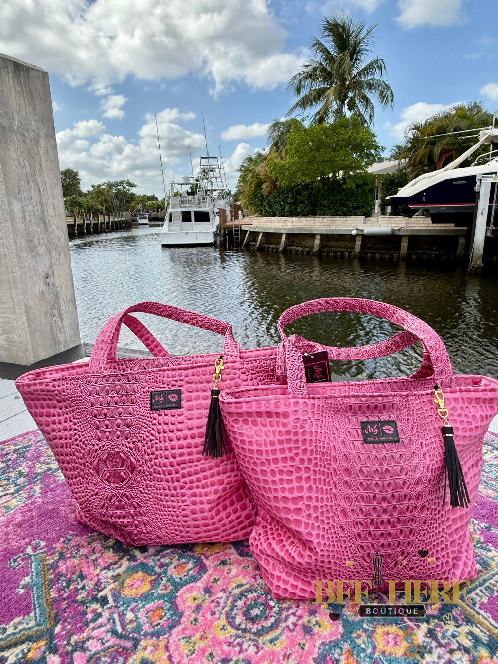 Bubble Gator Tote by Makeup Junkie Bags / Choice of Style - BFF Here