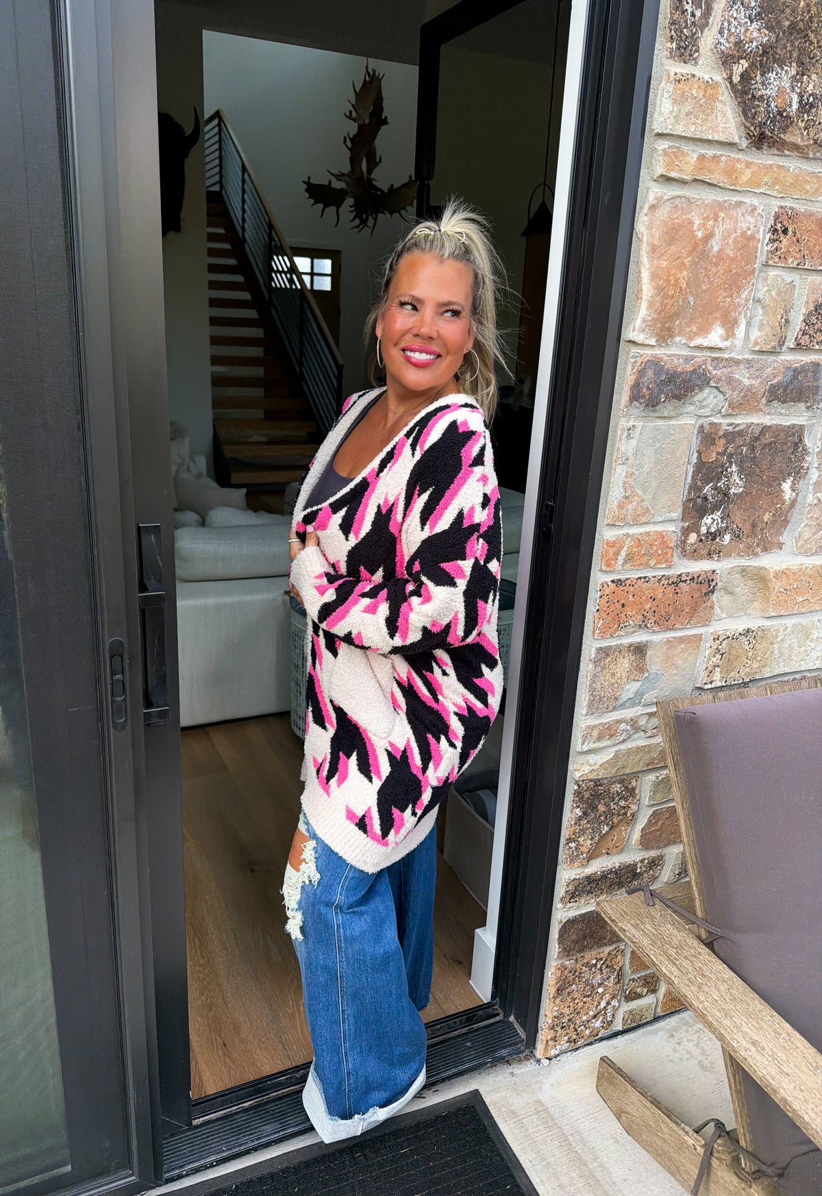 PREORDER: Houndstooth Cloud Cardigan by Blakeley (ETA November)