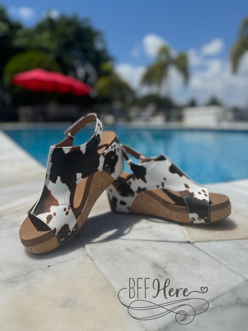 Carley - Cow Smooth by Corkys - BFF Here