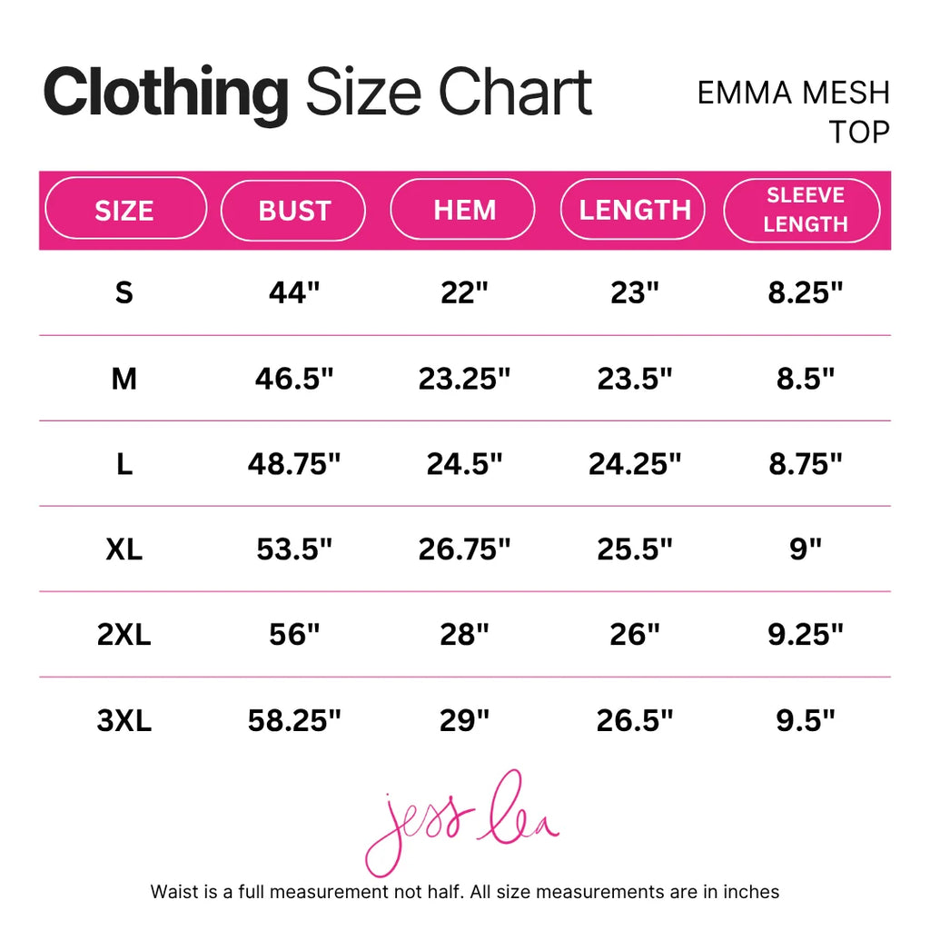 PREORDER: Emma Mesh Top / Harvest Bloom by Jess Lea (ETA: September)