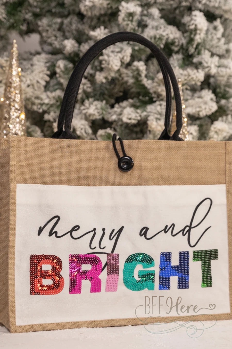 PREORDER-Merry And Bright Bag (Ships Beginning of December) - BFF Here