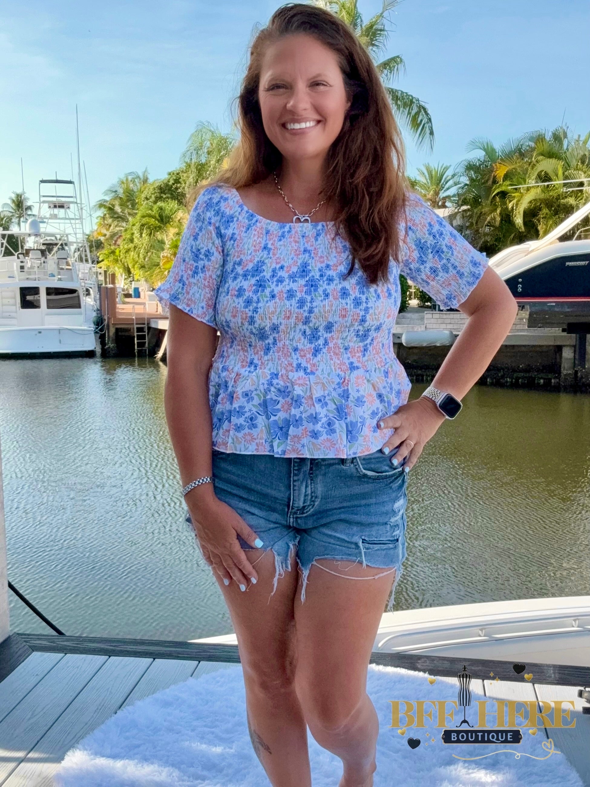 Essie Smocked Top / Choice of Color by Blakeley - BFF Here