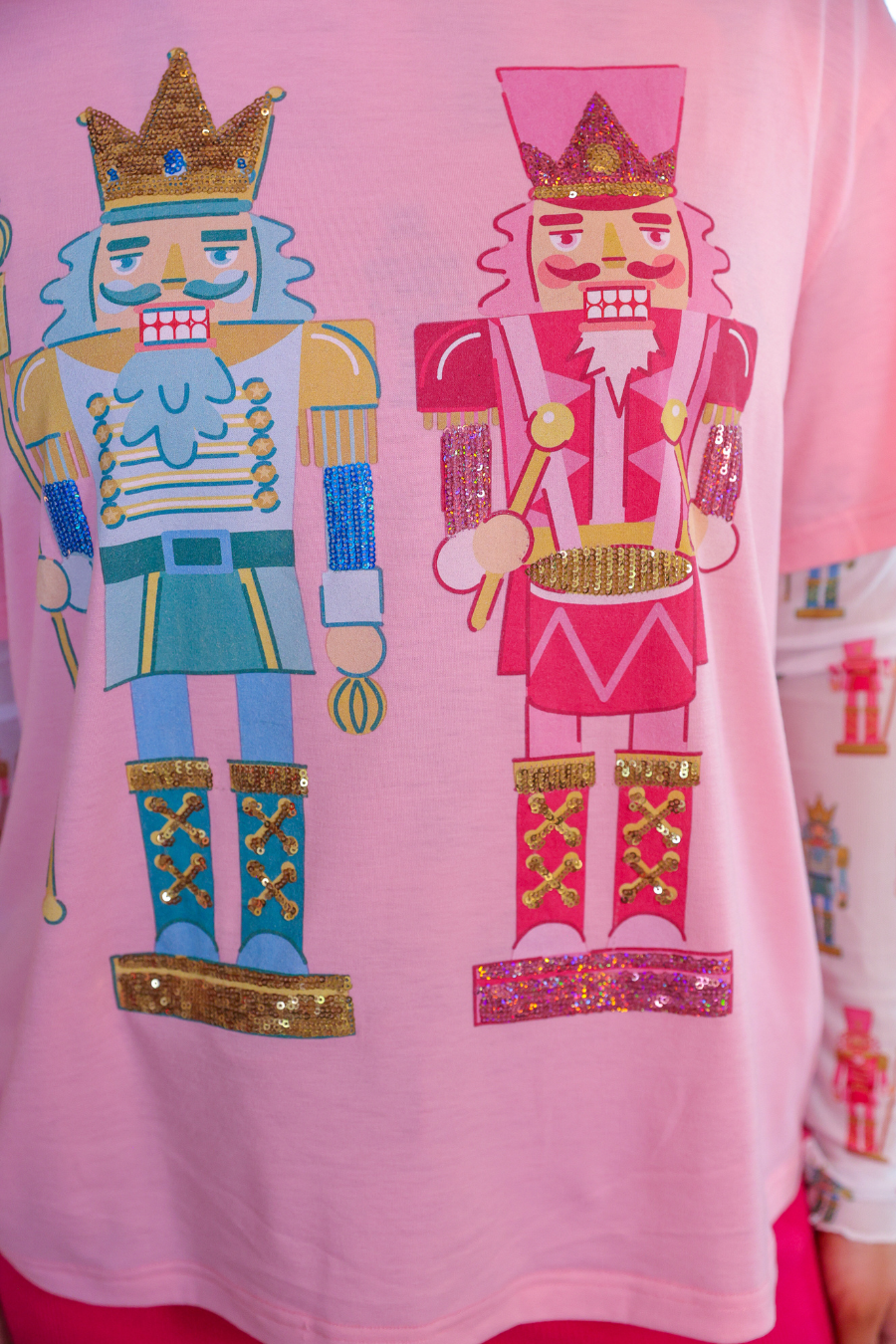 PREORDER: Nutcracker Vibes Sequin Embroidered Tee by Jess Lea (ETA: End of October) - BFF Here