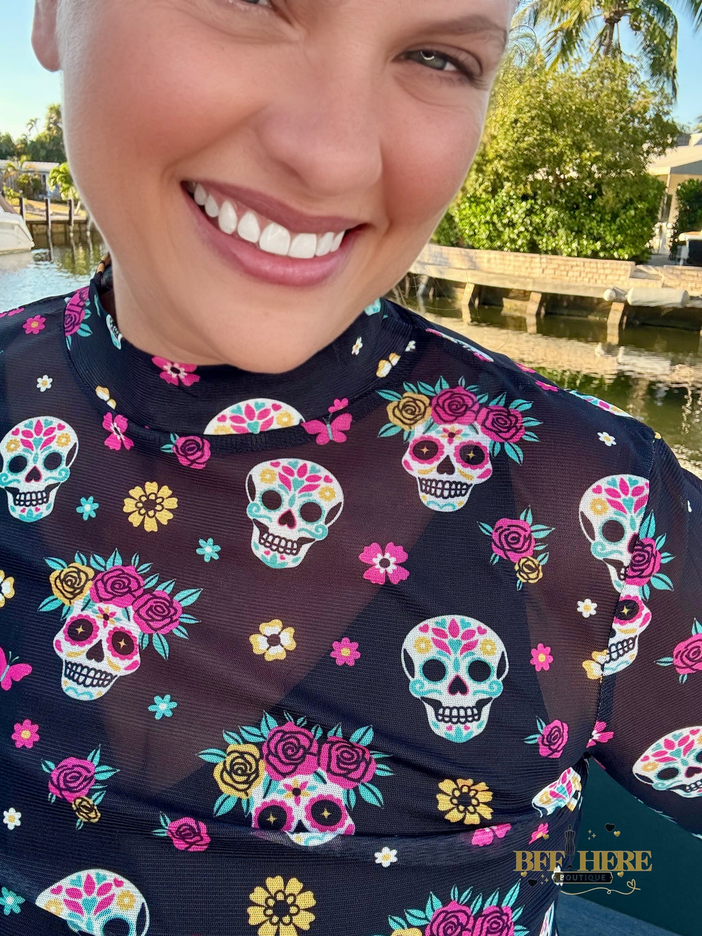 Life Is Brief Mesh Top by Sterling Kreek - BFF Here