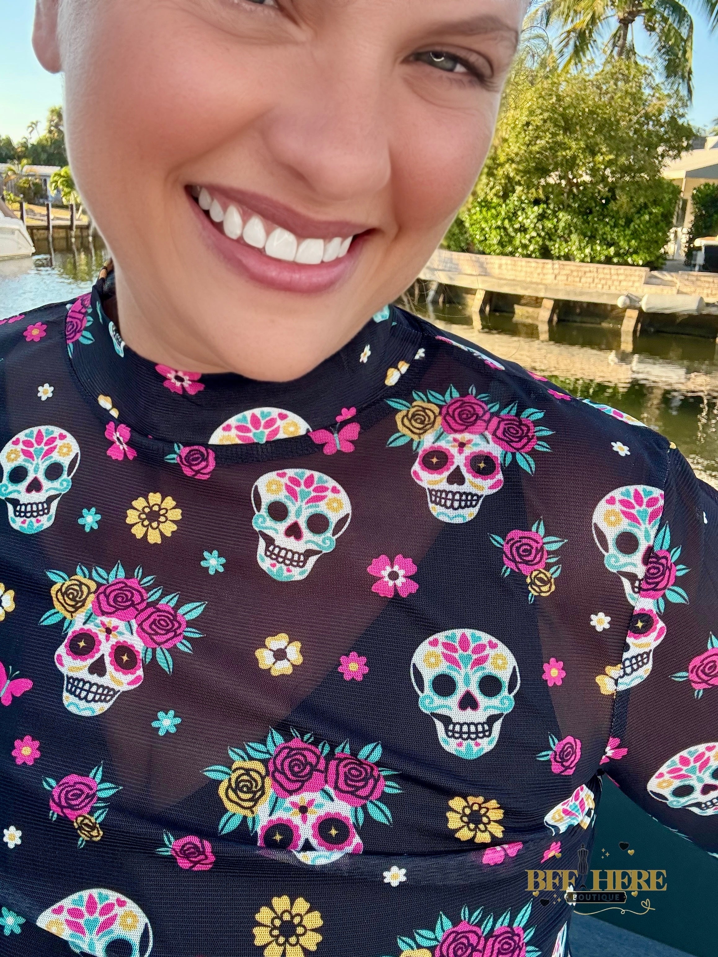 Life Is Brief Mesh Top by Sterling Kreek - BFF Here