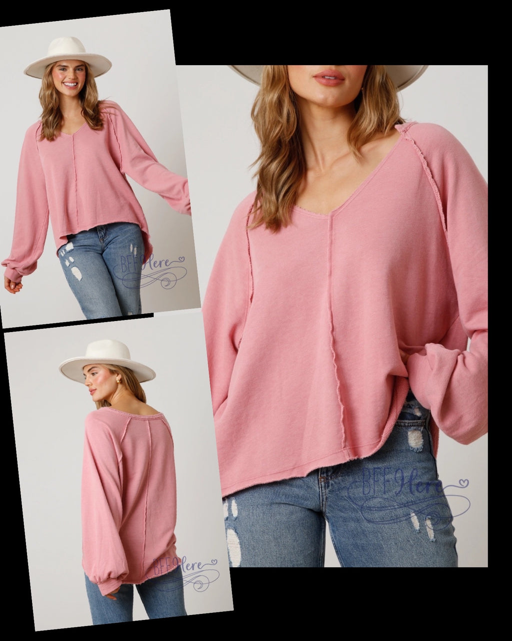 PREORDER: Laid-Back Luxury: Washed Raglan Pullover (Ships Beginning of December ) - BFF Here