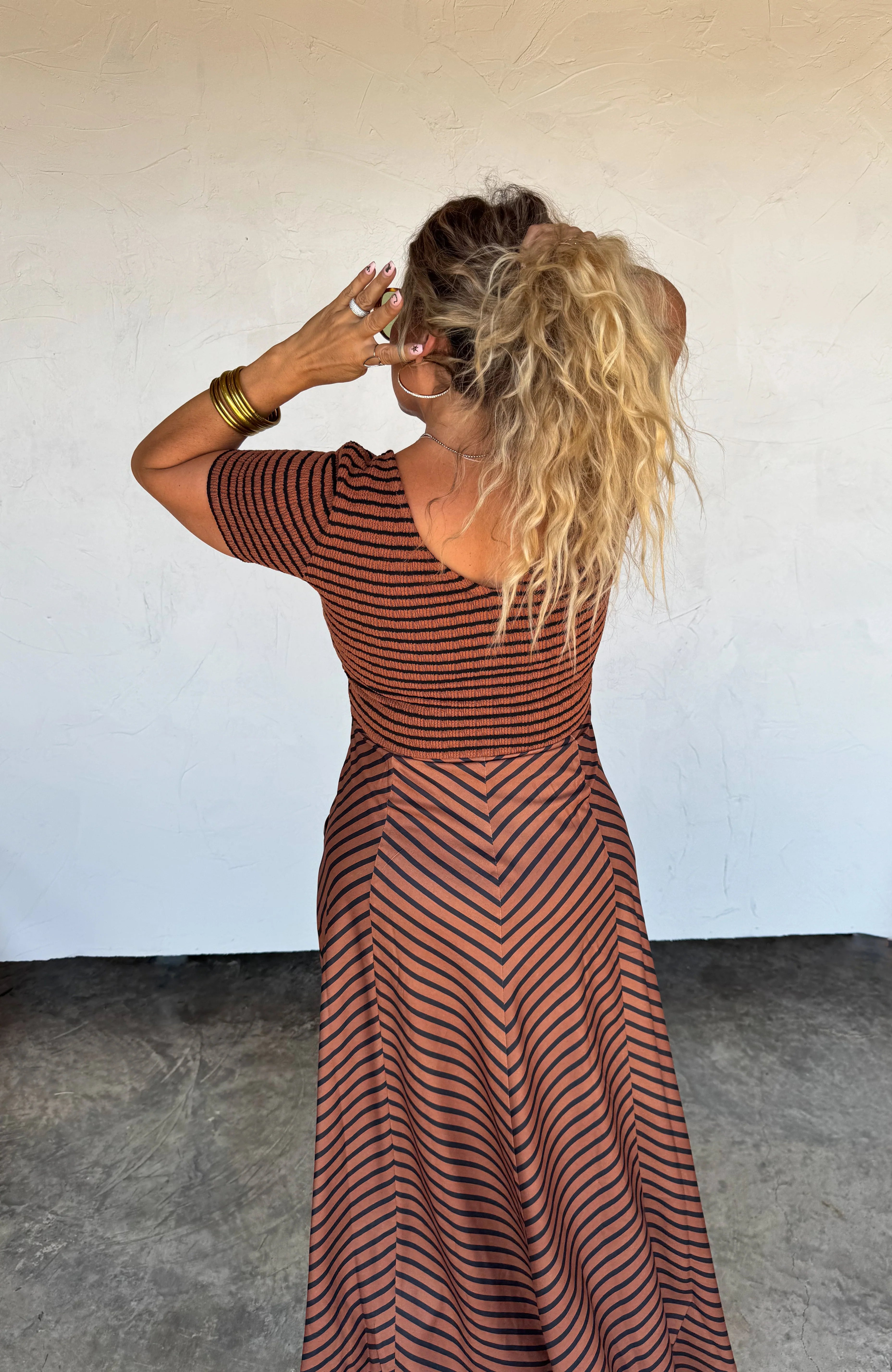 PREORDER: Calista Stripe Dress by Blakeley (ETA: Mid November) - BFF Here