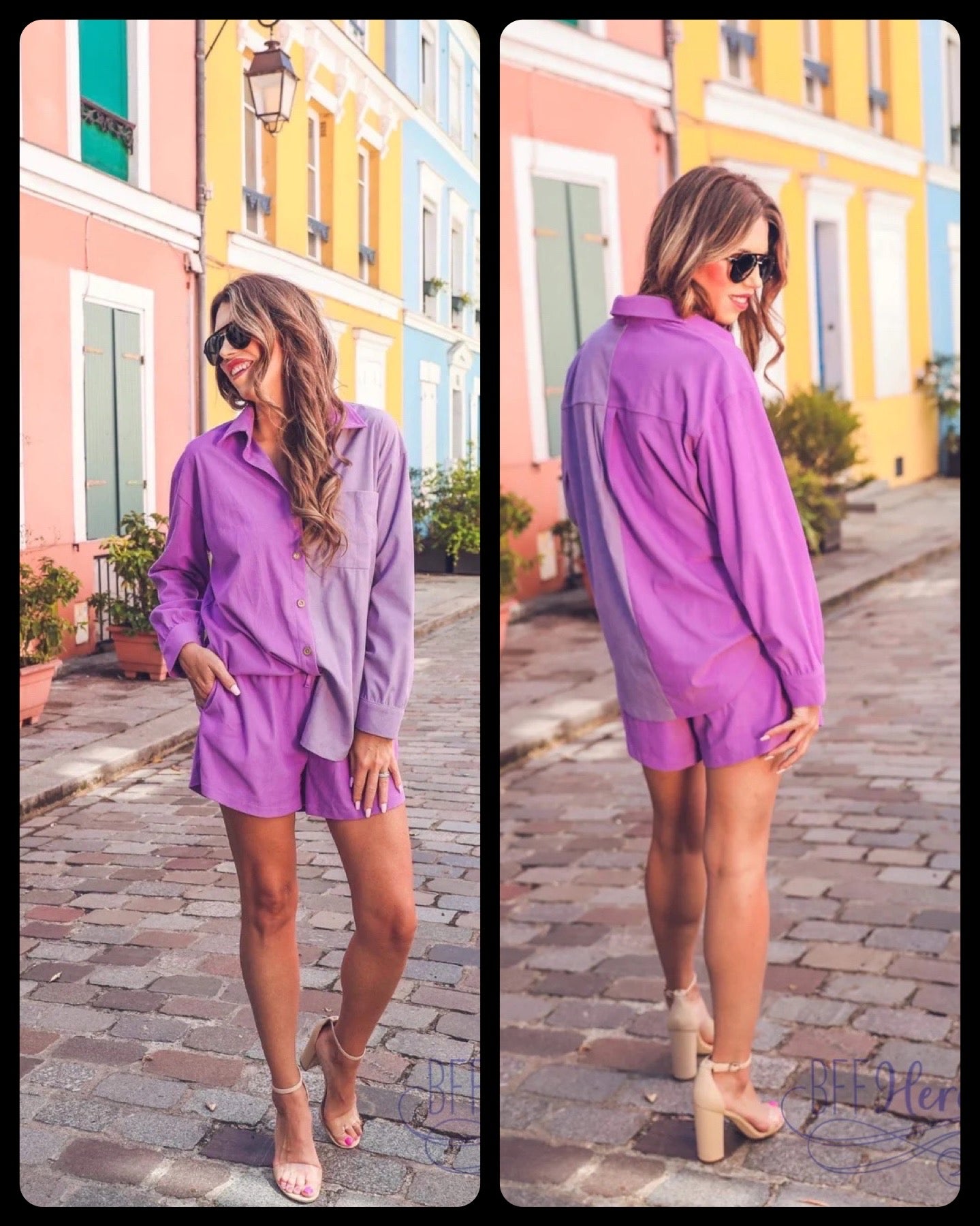 Livy Corduroy Set / Purple - BFF Here