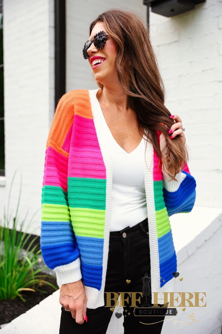 Rainbow Dreams Cardigan by Jess Lea