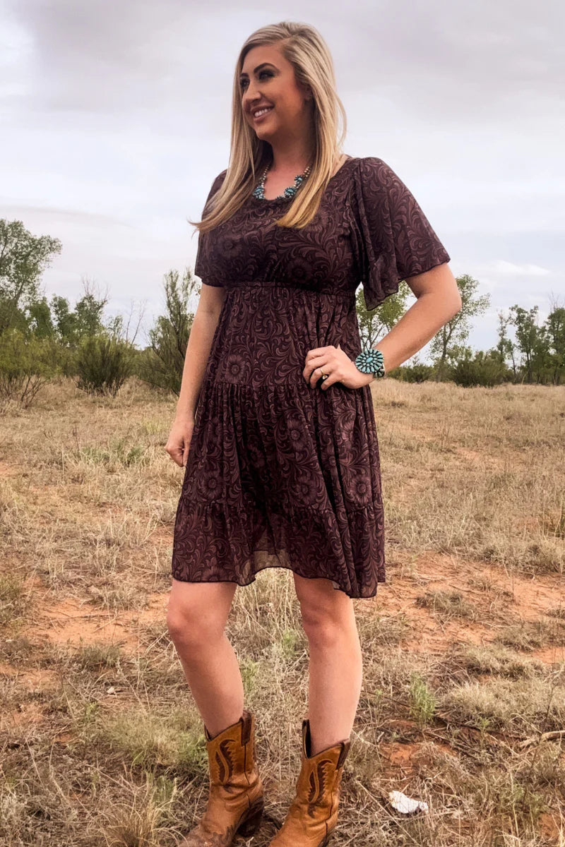 Bronzed Bloom Dress by Sterling Kreek - BFF Here