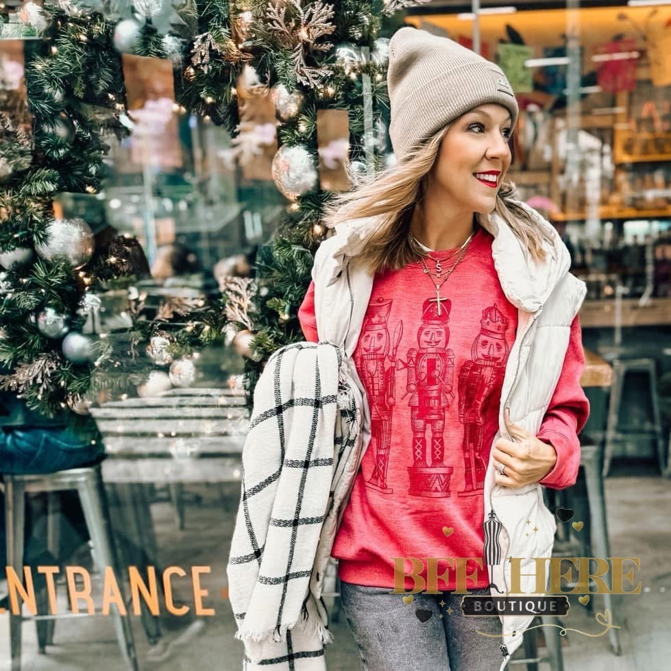 Monochrome Nutcracker Sweatshirt - BFF Here
