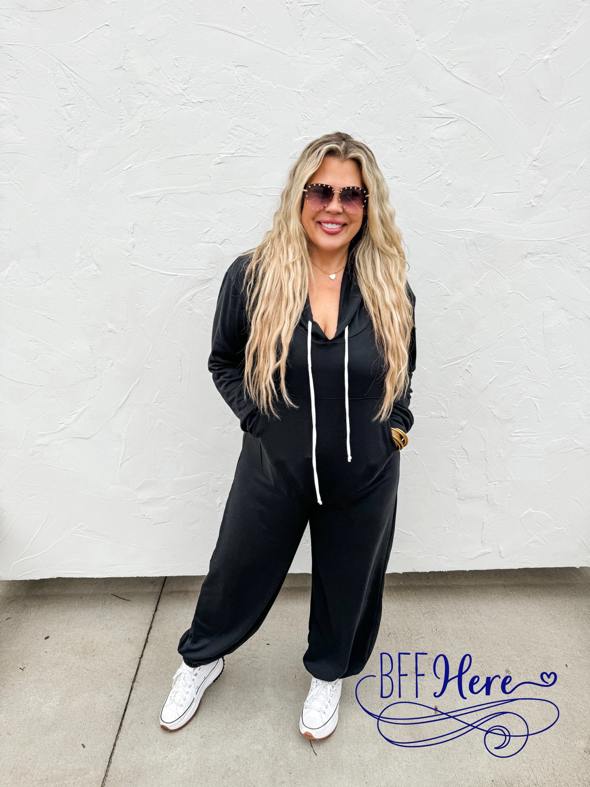 Hayden Hoodie Jumpsuit by Blakeley - BFF Here