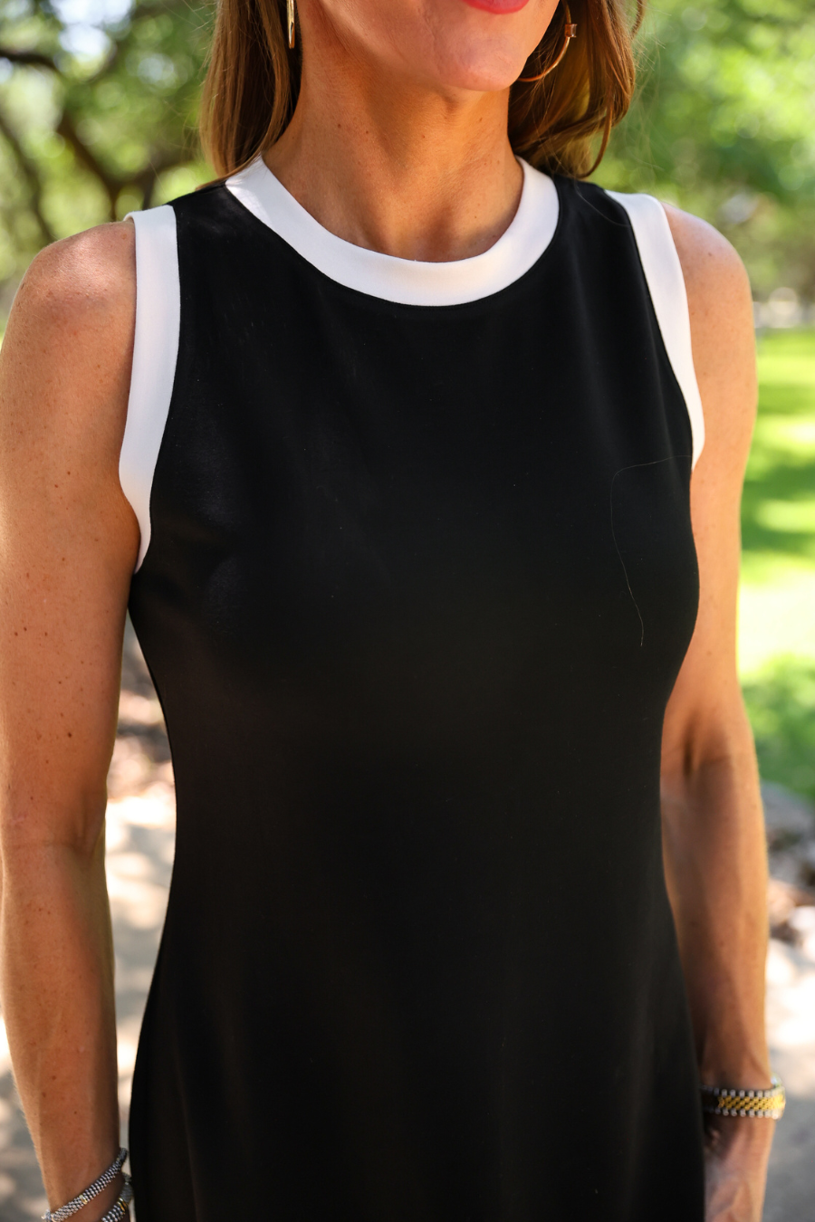 PREORDER: Lucy Tank Dress / Black and White by Jess Lea (ETA: July)