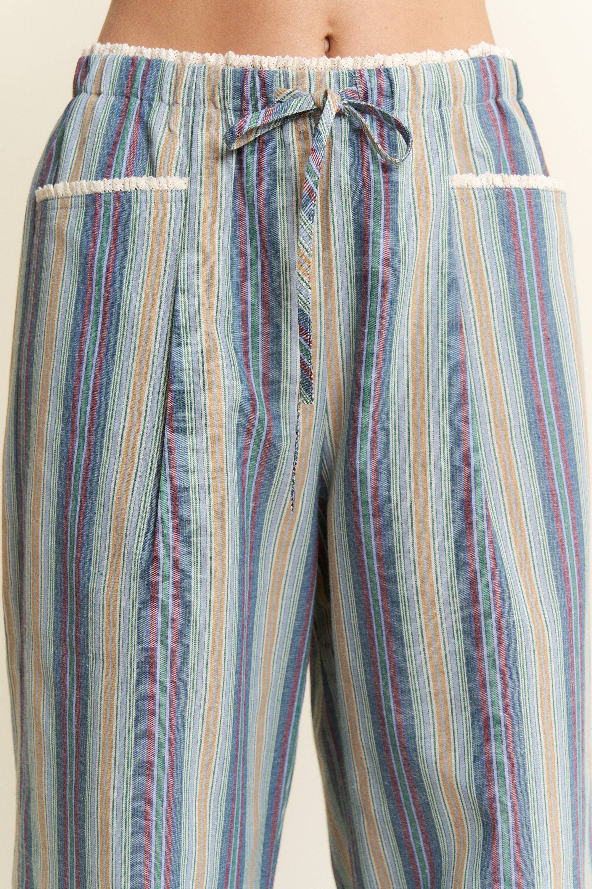 PREORDER: Eclectic Stripe Linen Pants by Jade by Jane (ETA: Beginning of October) - BFF Here