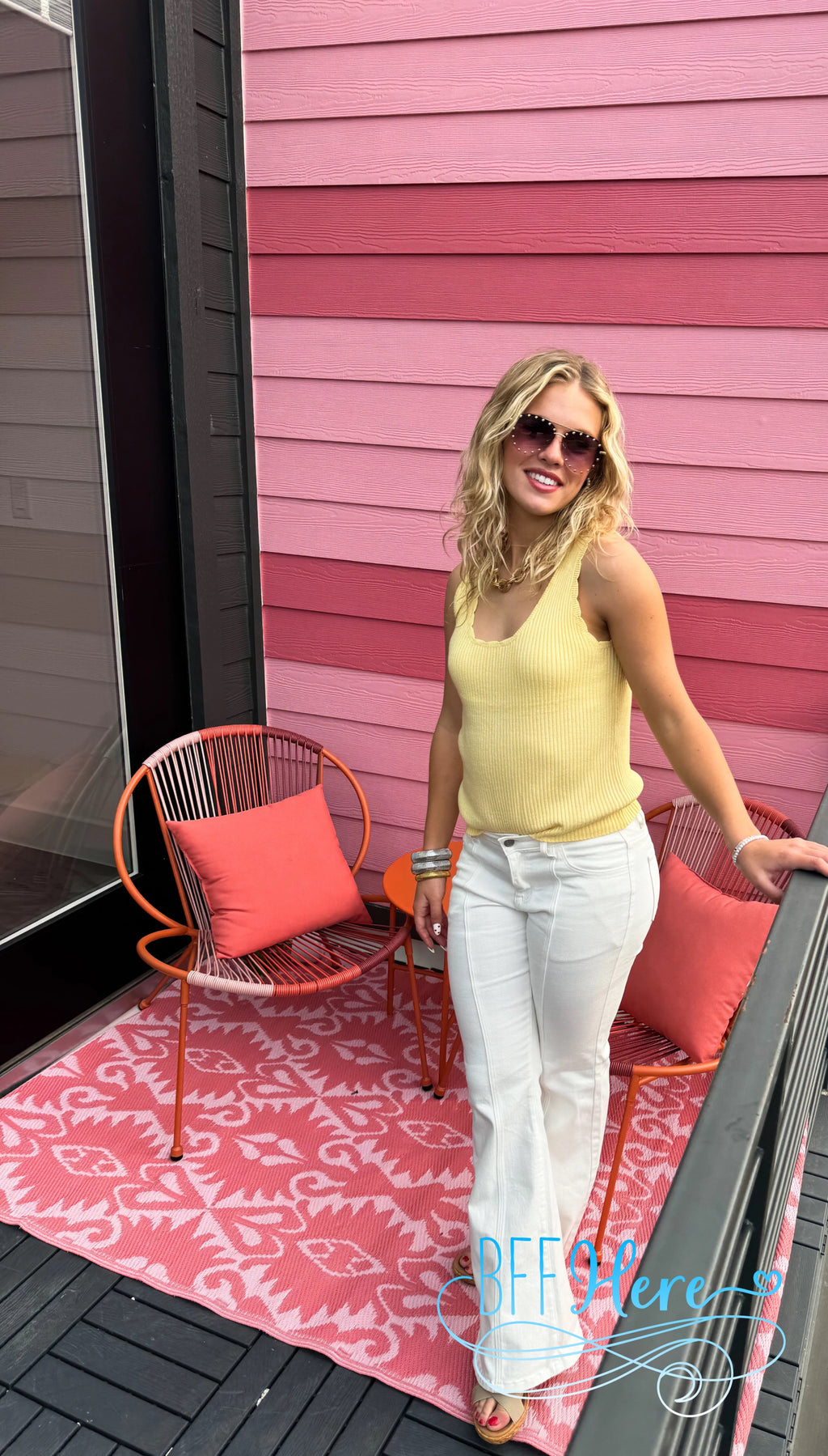 PREORDER: Lillian Scalloped Knit Tank by Blakeley / Choice of Color (Ships Beginning of May) - BFF Here